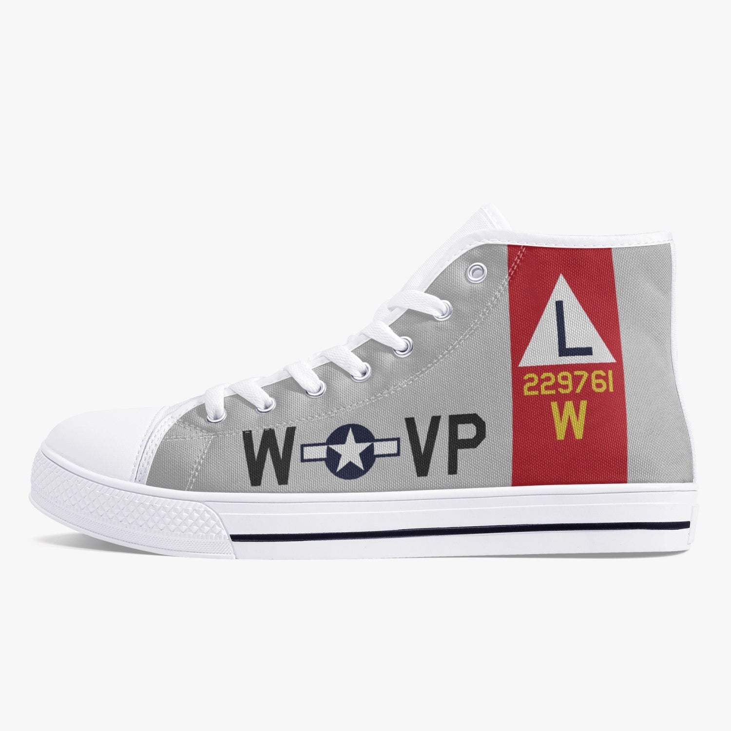 B-17 "VP-W" (229761) High Top Canvas Shoes - I Love a Hangar