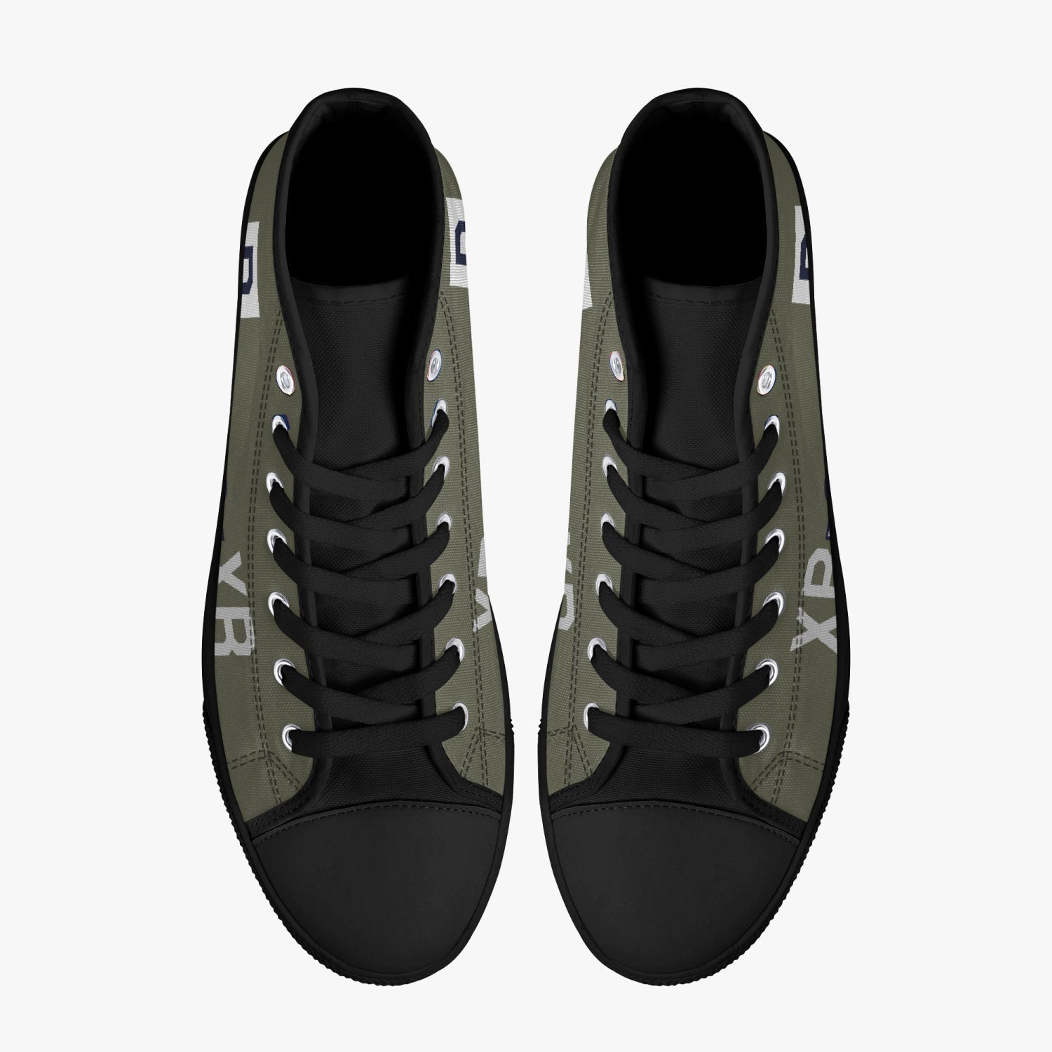B-17 "XR-L" (230042) Women's High Top Canvas Shoes - I Love a Hangar