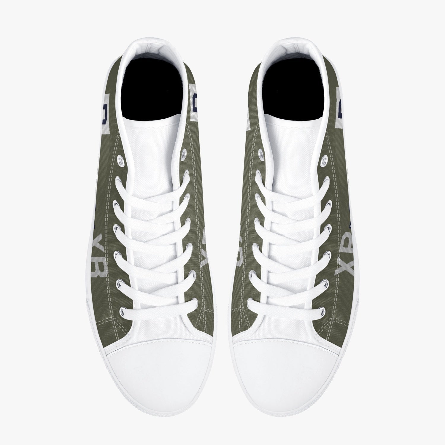 B-17 "XR-L" (230042) Women's High Top Canvas Shoes - I Love a Hangar