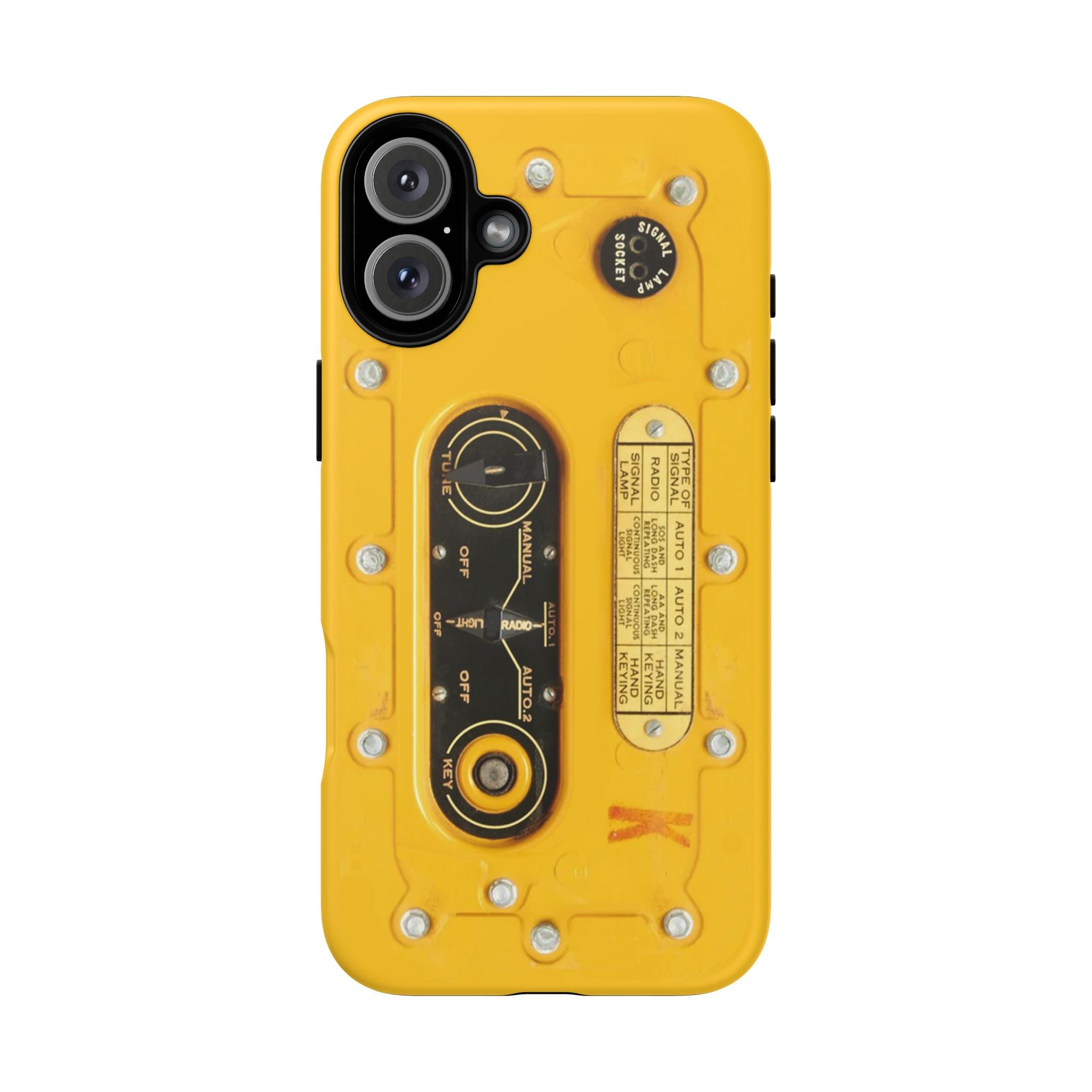 SCR-578 "Gibson Girl" Survival Radio Style Tough Phone Cases for iPhone