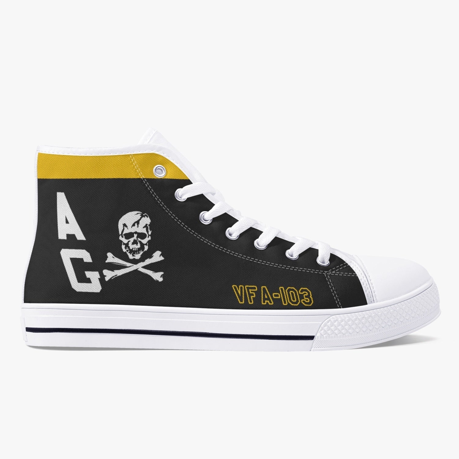 VFA-103 "Jolly Rogers" High Top Canvas Shoes - I Love a Hangar
