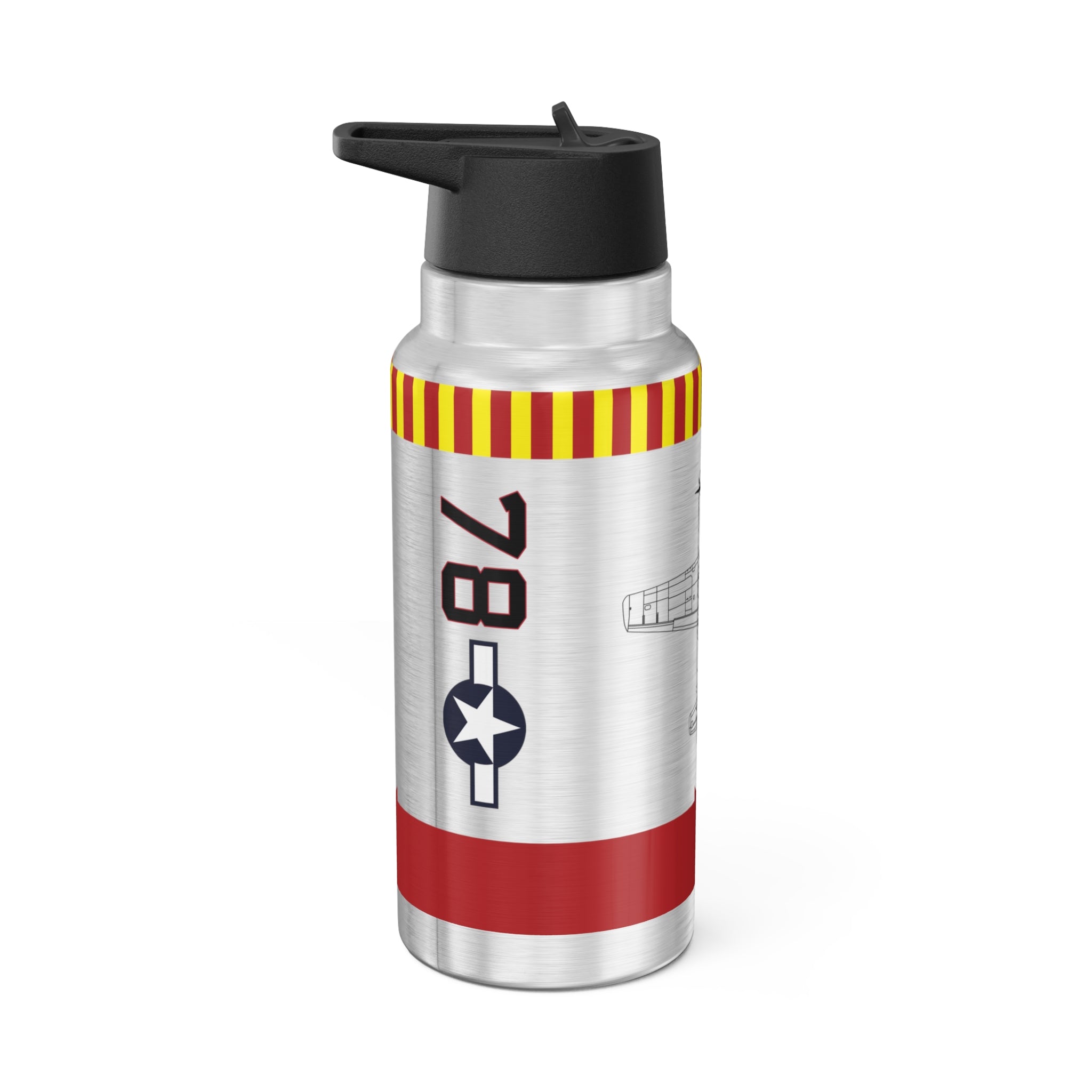 P-51 "Kitten" Inspired Tumbler, 32oz (950ml) - I Love a Hangar