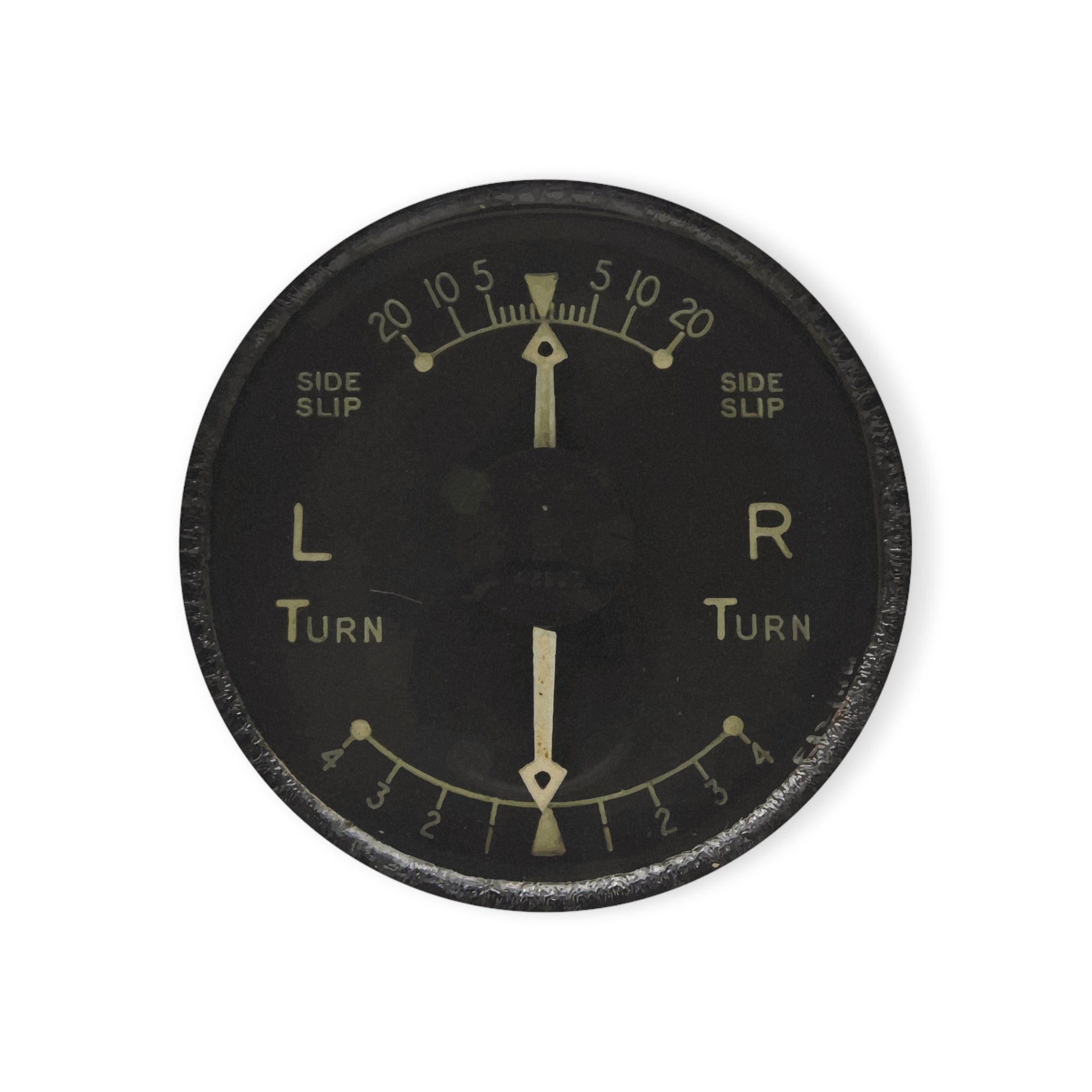 WW2 Turn & Slip Indicator Cork Back Coaster - I Love a Hangar