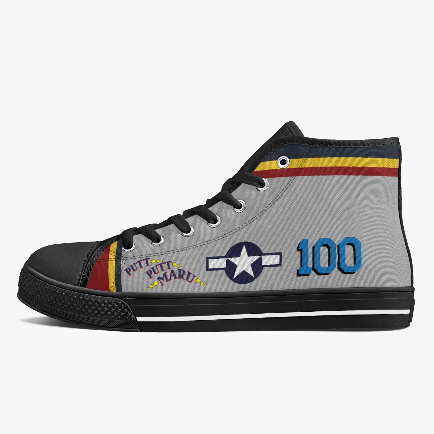 P-38 "Putt Putt Maru" High Top Canvas Shoes - I Love a Hangar