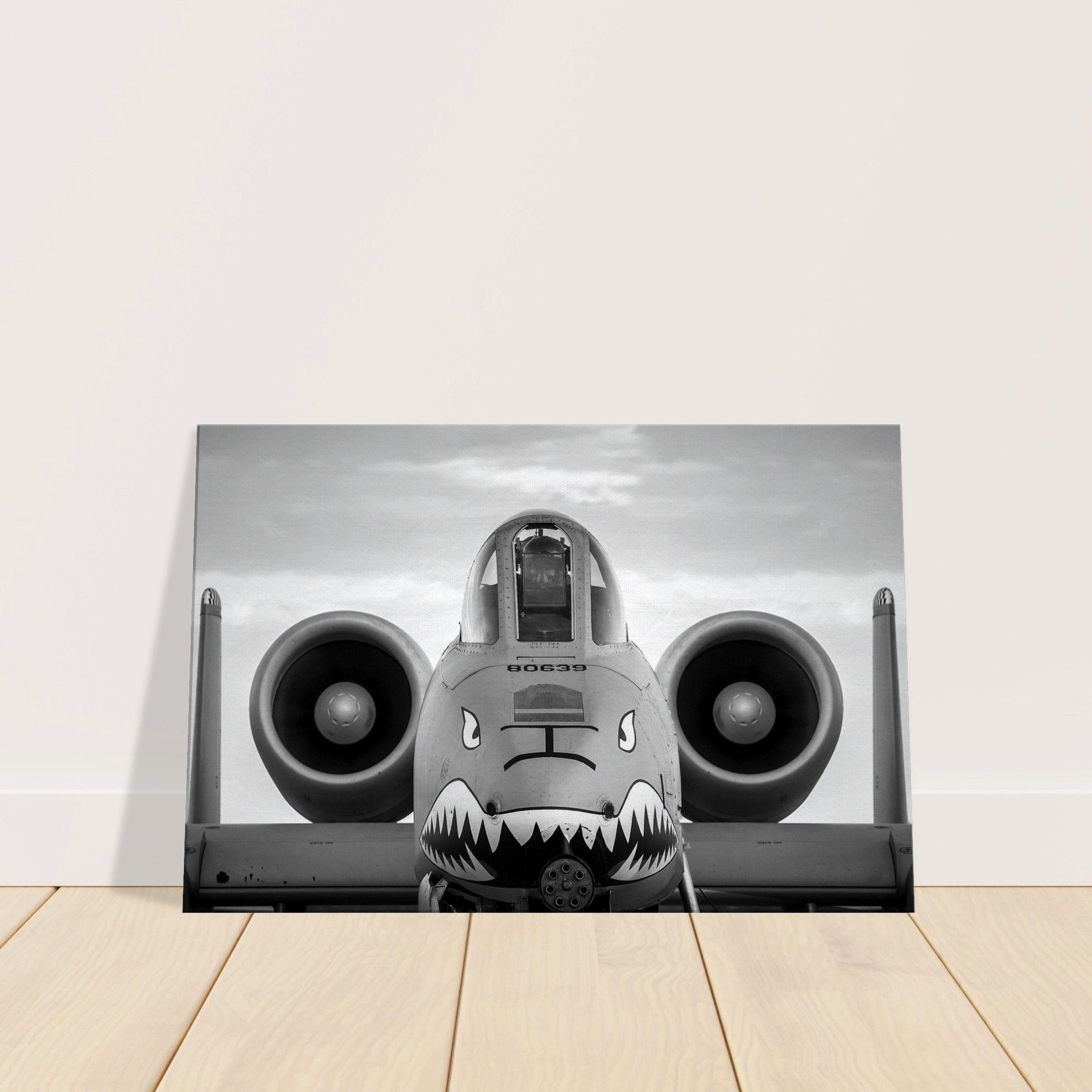 A-10 Up Close on Canvas - I Love a Hangar