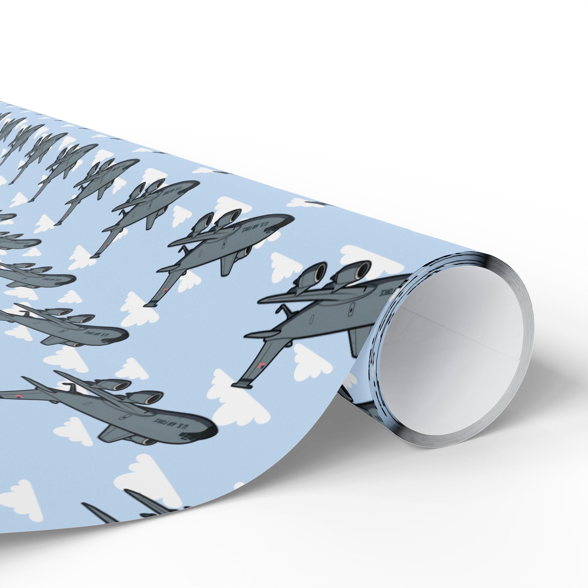 KC-135 Stratotanker Wrapping Paper - Sky Blue