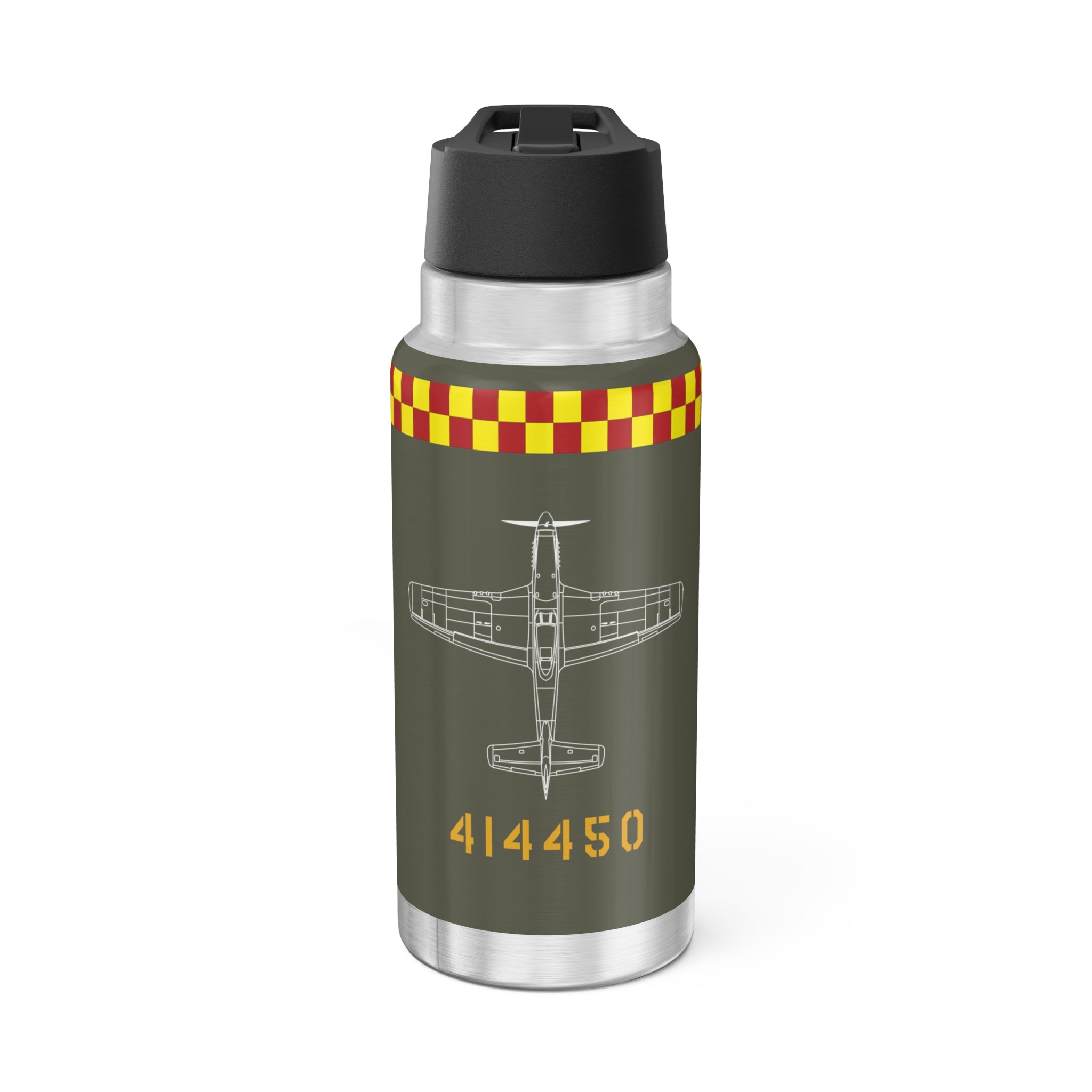 P-51 "Old Crow" (Olive Drab) Inspired Tumbler, 32oz (950ml) - I Love a Hangar