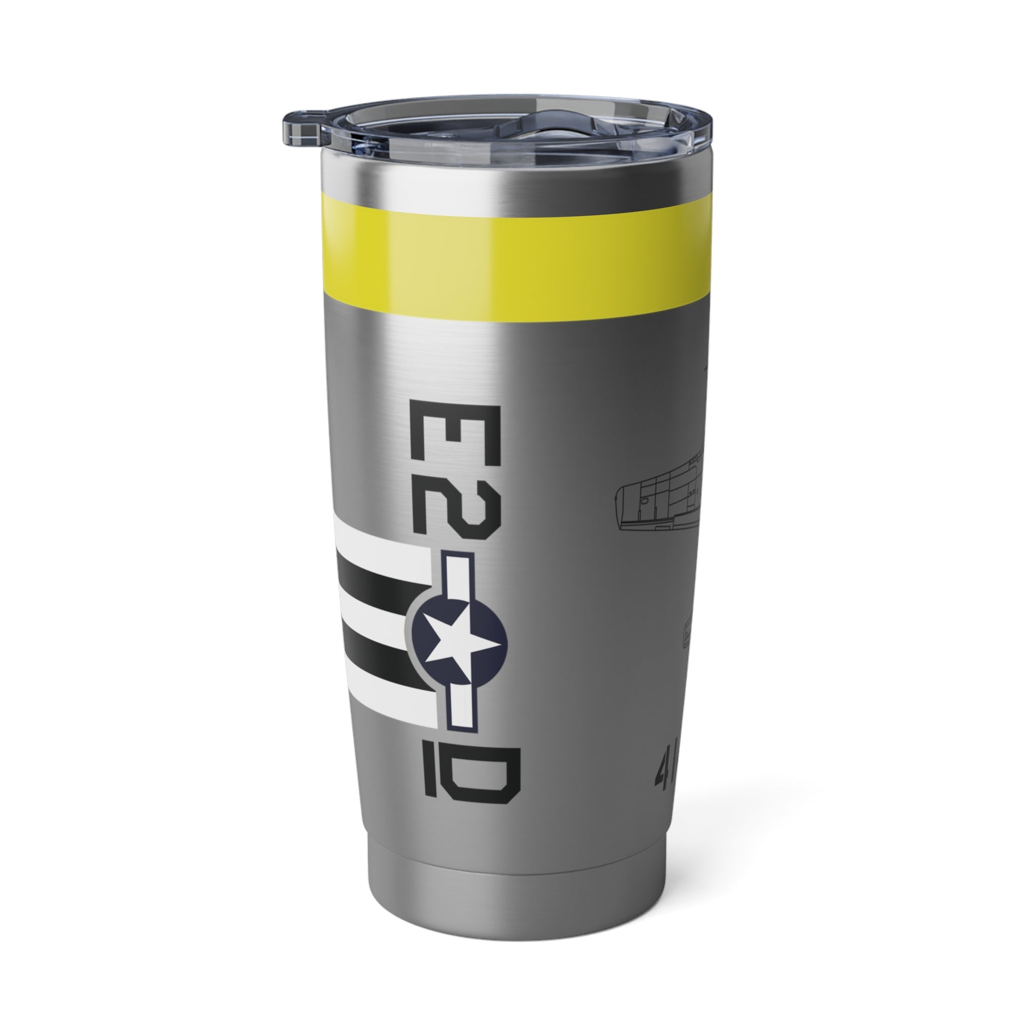 P-51 "Detroit Miss" 20oz (590ml) Stainless Steel Tumbler - I Love a Hangar