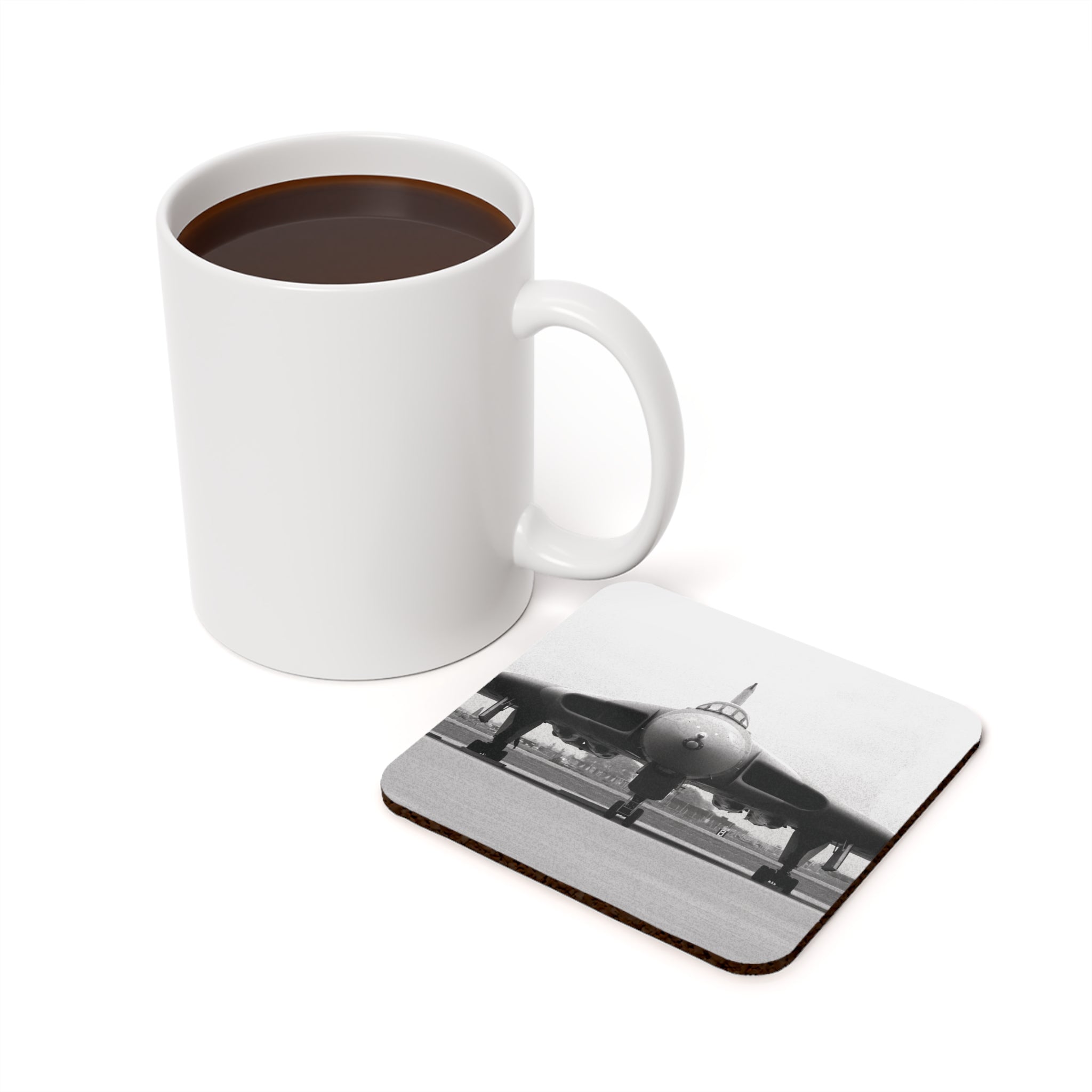 Vulcan Cork Back Coaster - I Love a Hangar