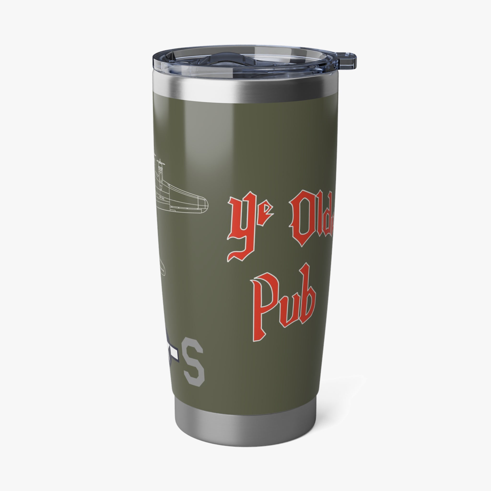 B-17 "Ye Olde Pub" Inspired 20oz (590ml) Stainless Steel Tumbler - I Love a Hangar