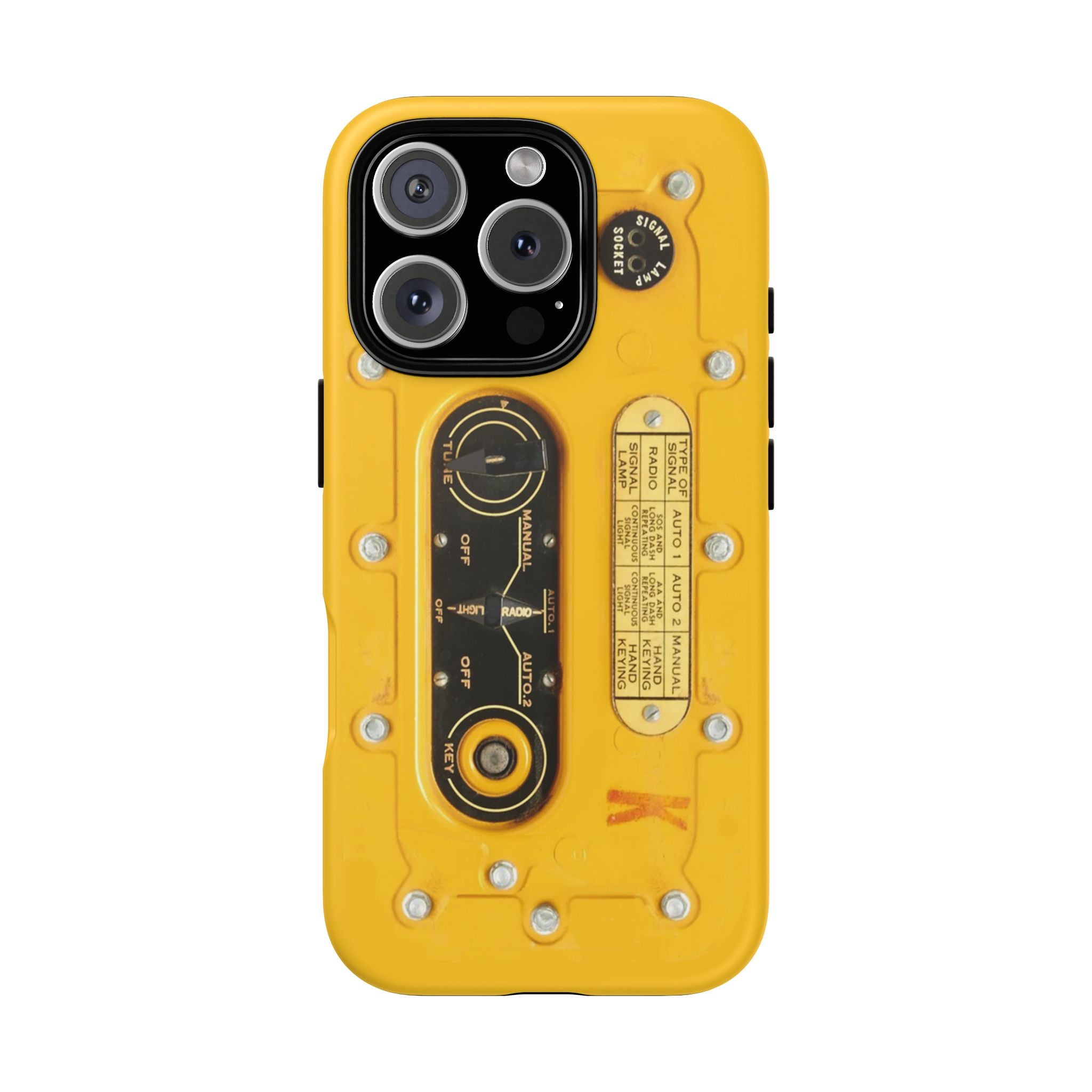 SCR-578 "Gibson Girl" Survival Radio Style Tough Phone Cases for iPhone
