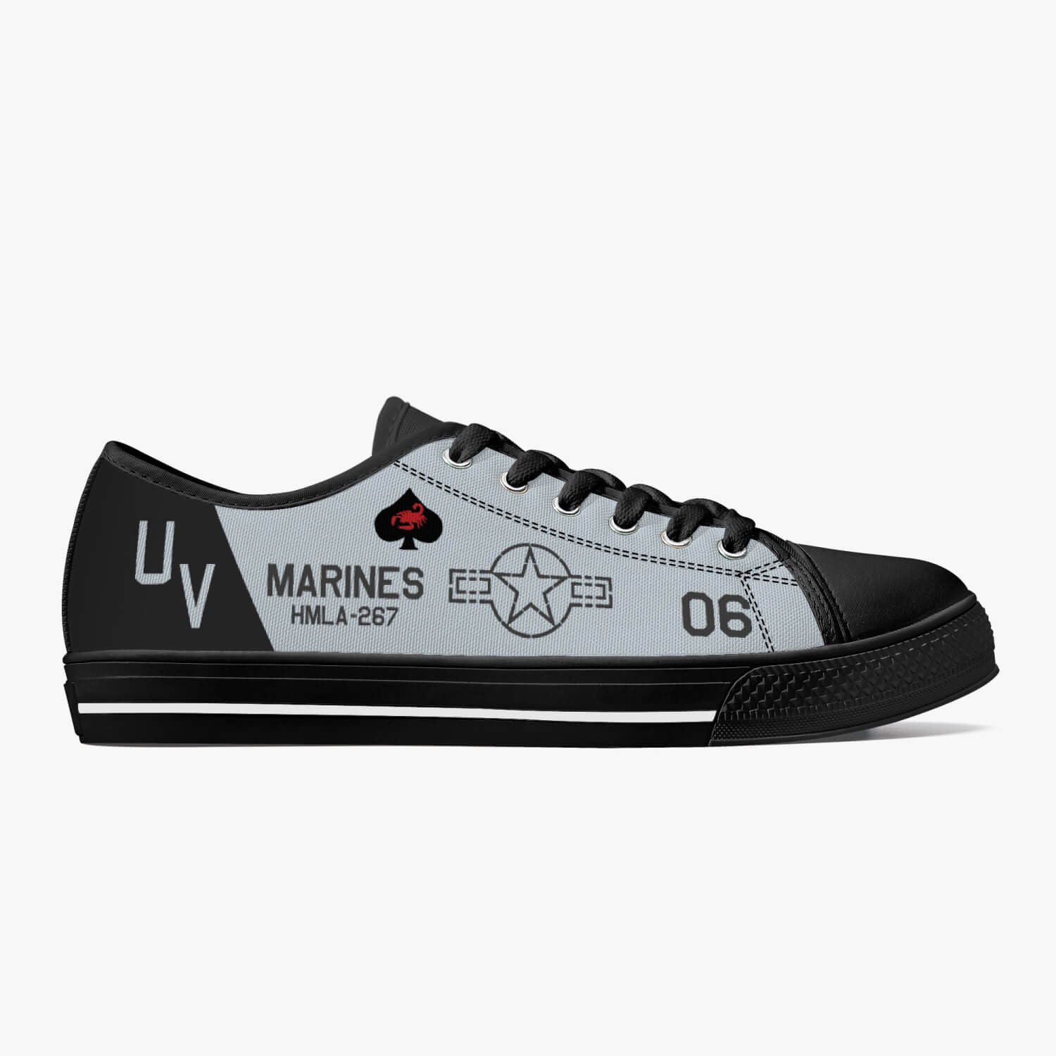 HMLA-267 "Stingers" Low Top Canvas Shoes - I Love a Hangar