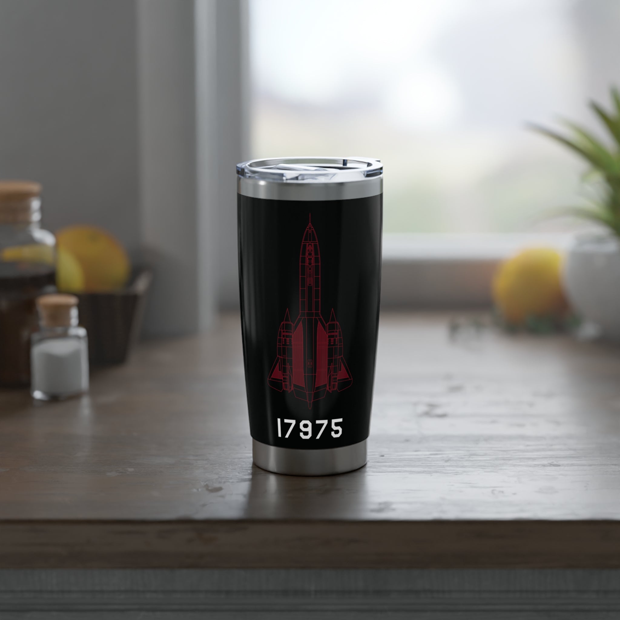 SR-71 "Blackbird" (61-7975) 20oz (590ml) Stainless Steel Tumbler - I Love a Hangar