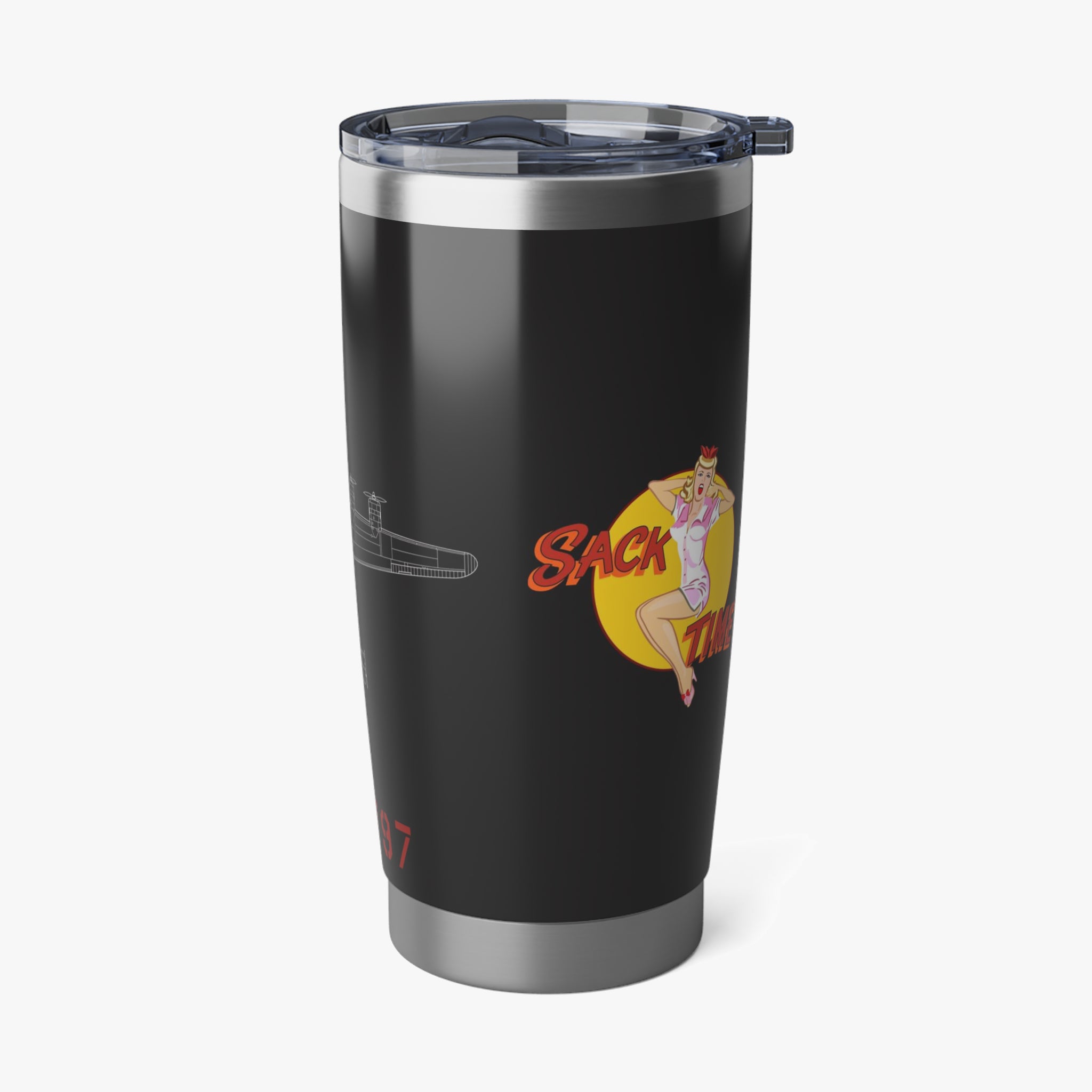 B-24 "Sack Time" Inspired 20oz (590ml) Stainless Steel Tumbler - I Love a Hangar