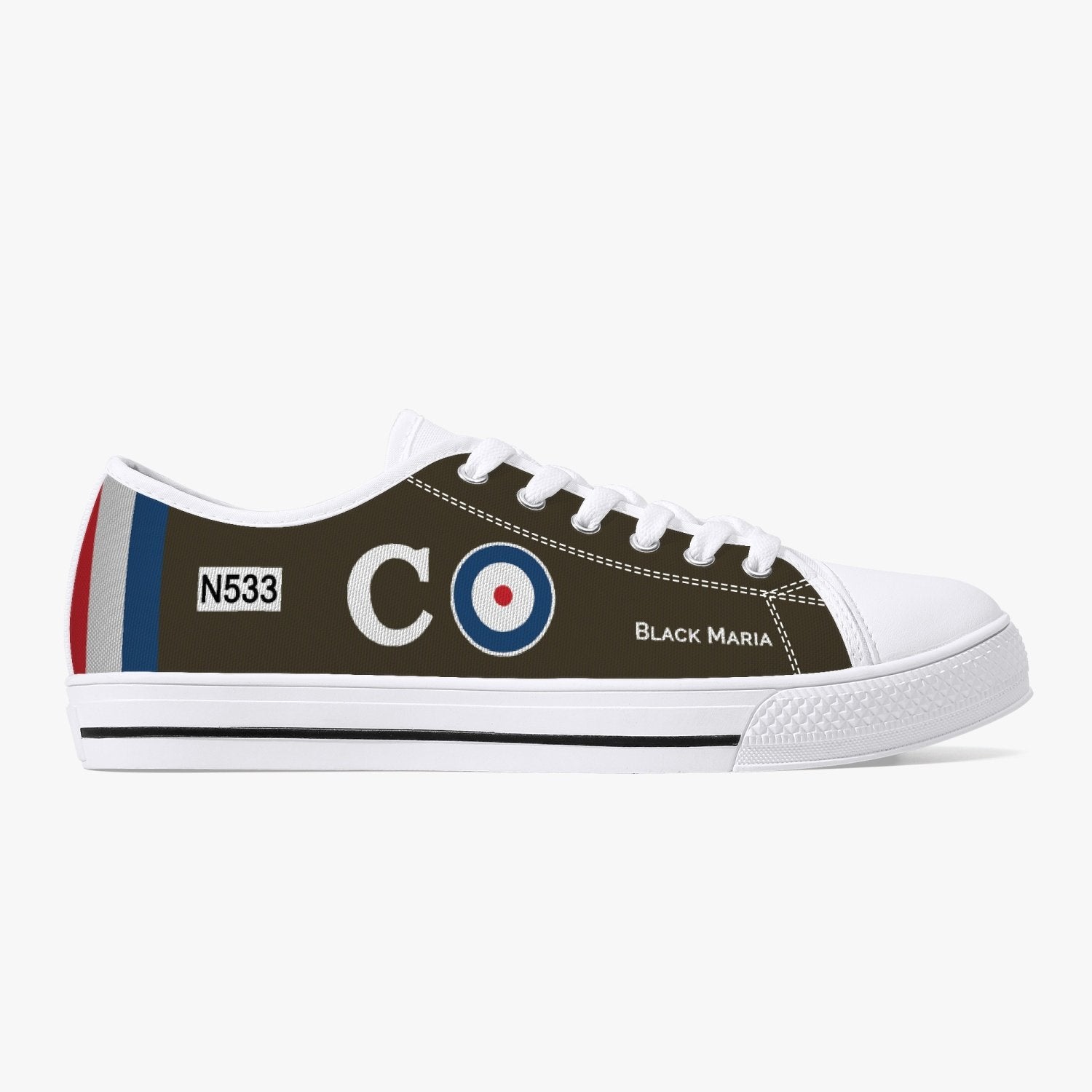 Sopwith Triplane ‘Black Maria’ Low Top Canvas Shoes - I Love a Hangar