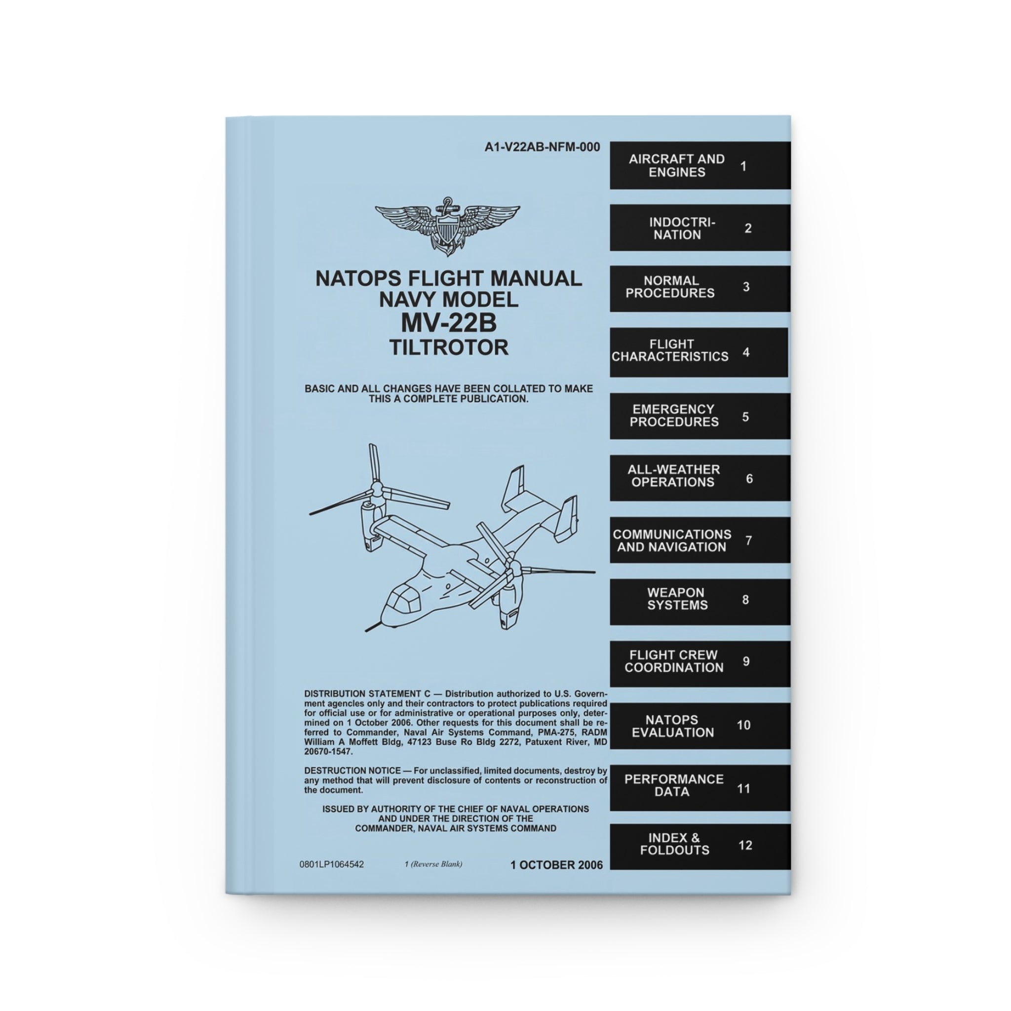 MV-22 NATOPS Inspired Hardcover Journal