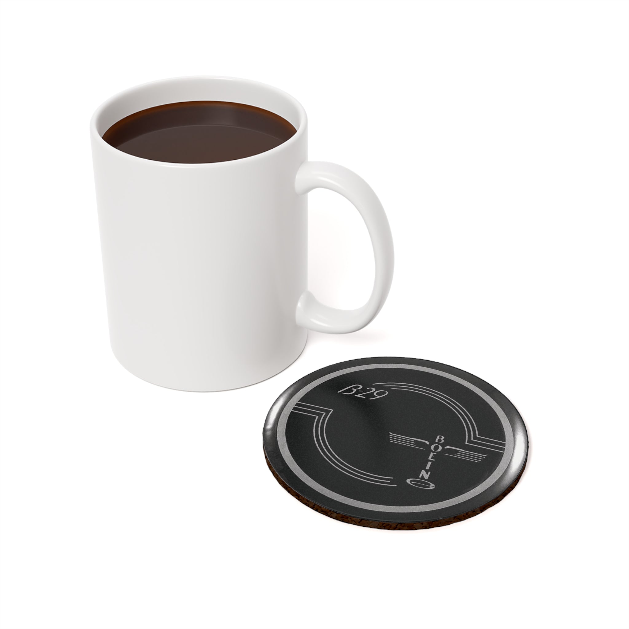 B-29 Yoke Cap Cork Back Coaster - I Love a Hangar