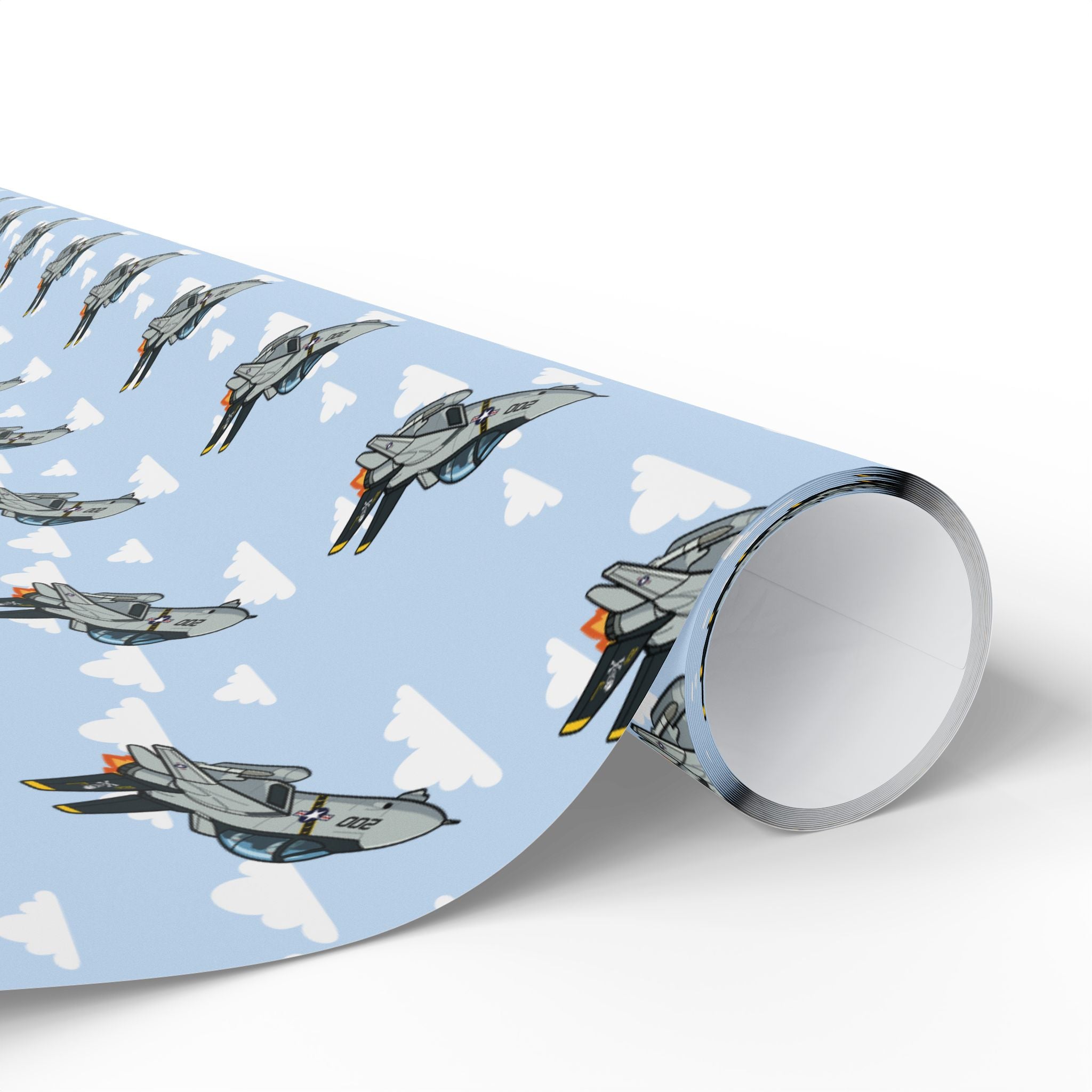F-14 Tomcat Wrapping Paper - Sky Blue - I Love a Hangar