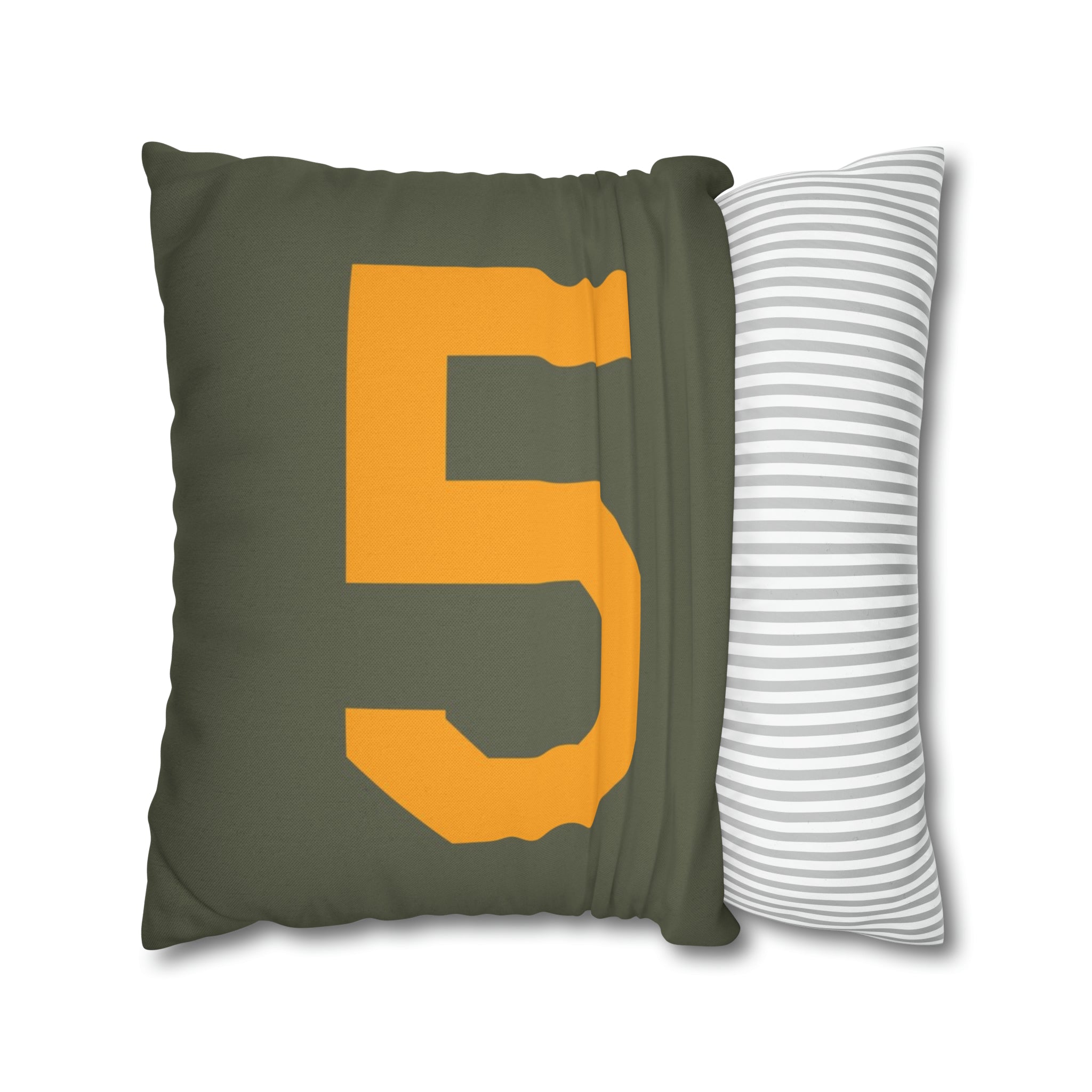 WWII USAAF Number "5" Square Pillowcase (Style A) - I Love a Hangar