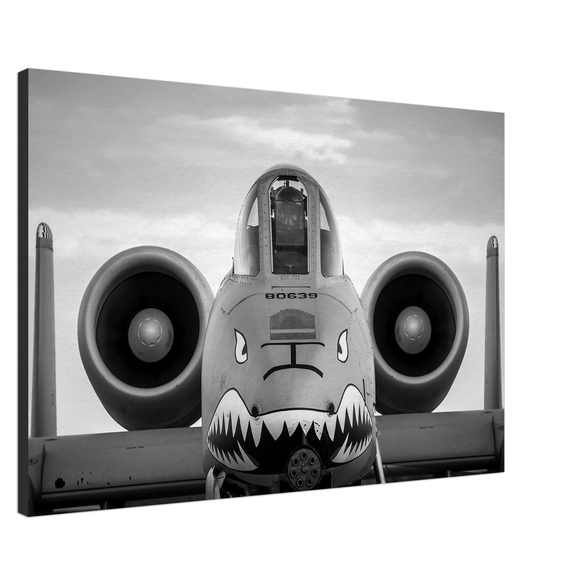 A-10 Up Close on Canvas - I Love a Hangar