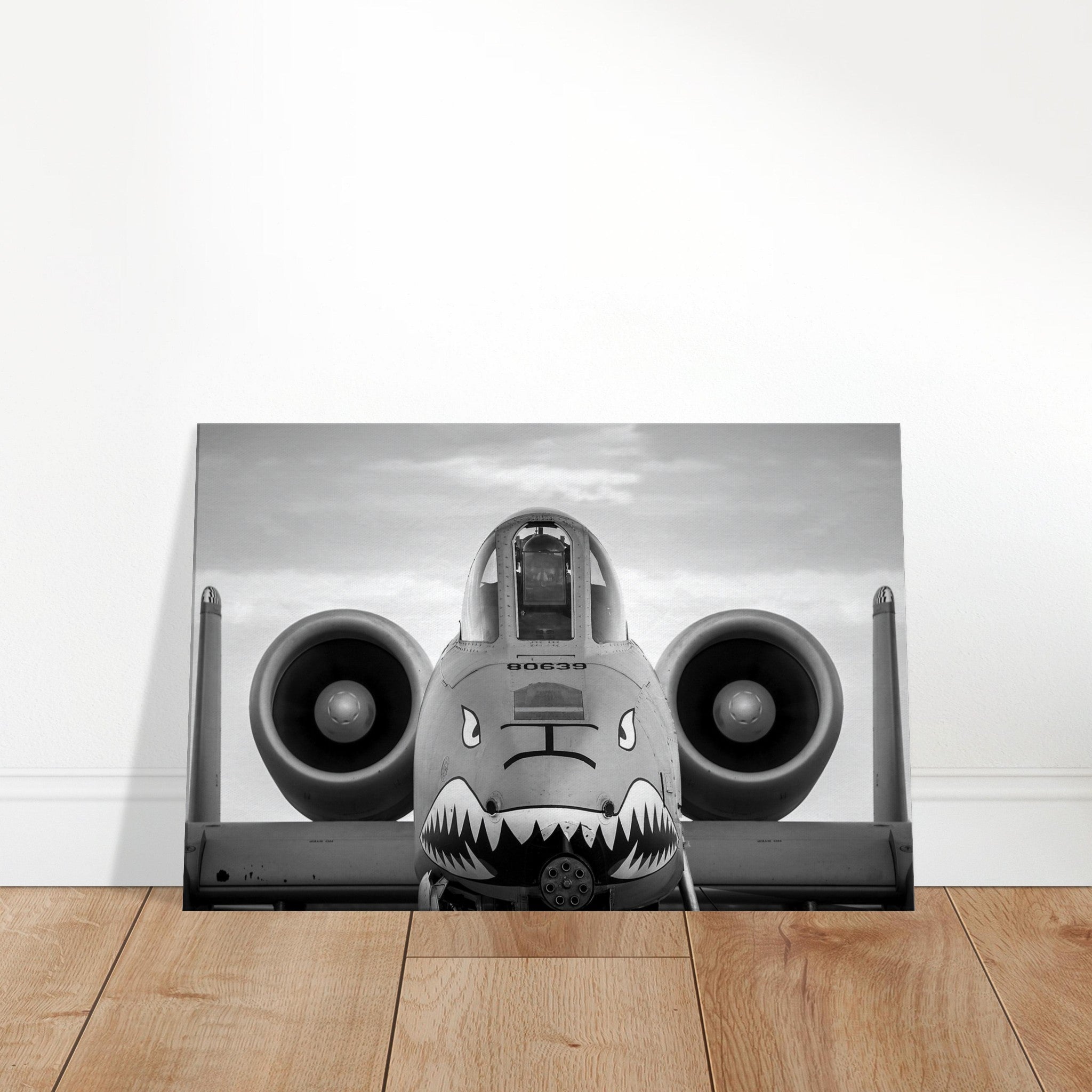 A-10 Up Close on Canvas - I Love a Hangar