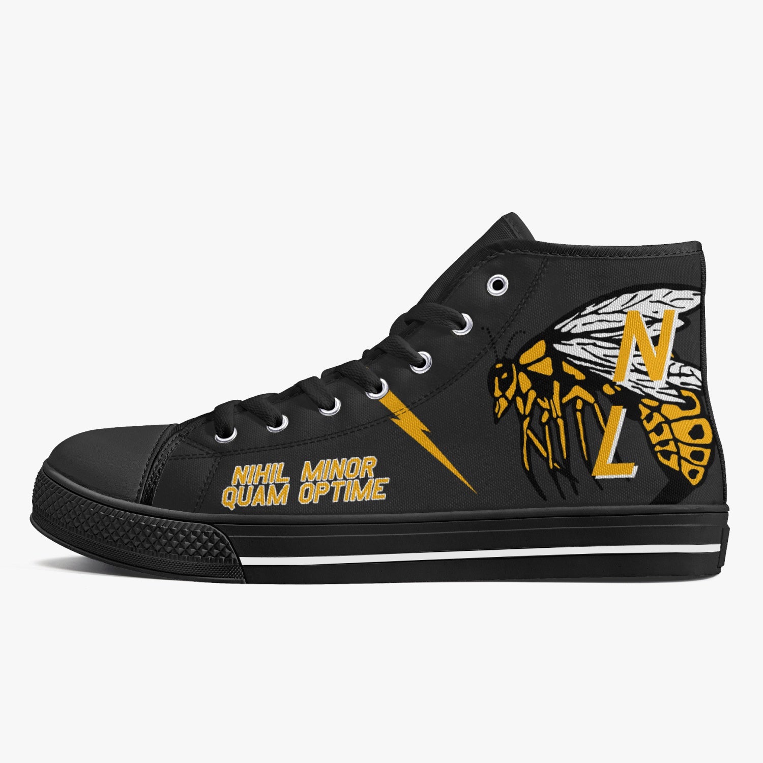 VAQ-138 "Yellowjackets" High Top Canvas Shoes - I Love a Hangar