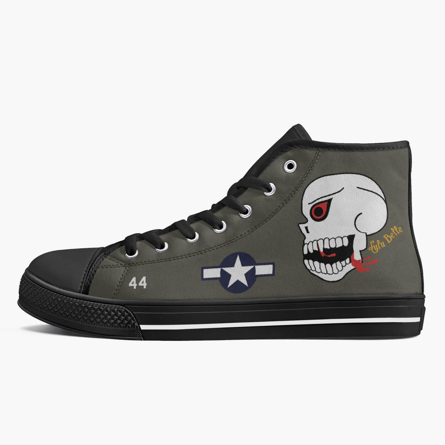 P-40 "Lulu Belle" High Top Canvas Shoes - I Love a Hangar
