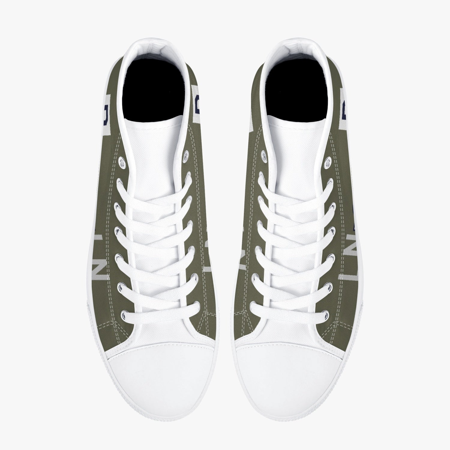 B-17 "LN-V" (46505) High Top Canvas Shoes - I Love a Hangar