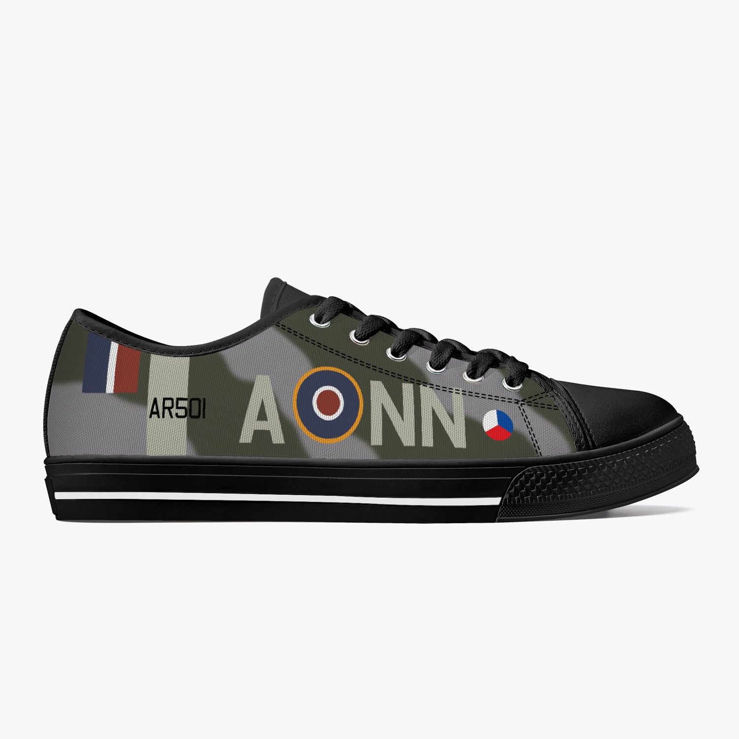 Spitfire AR501 Low Top Canvas Shoes - I Love a Hangar