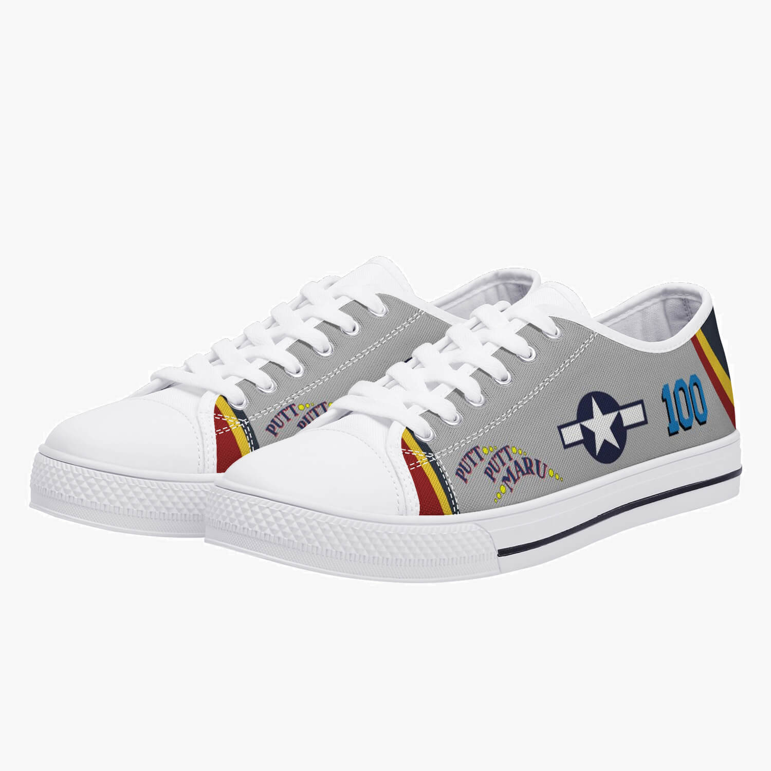 P-38 "Putt Putt Maru" Low Top Canvas Shoes - I Love a Hangar