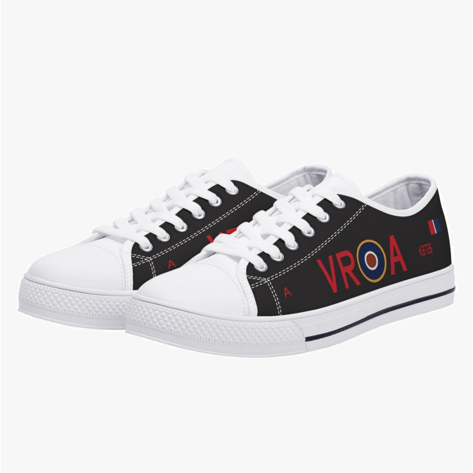 Lancaster "VR-A" Low Top Canvas Shoes (Black) - I Love a Hangar