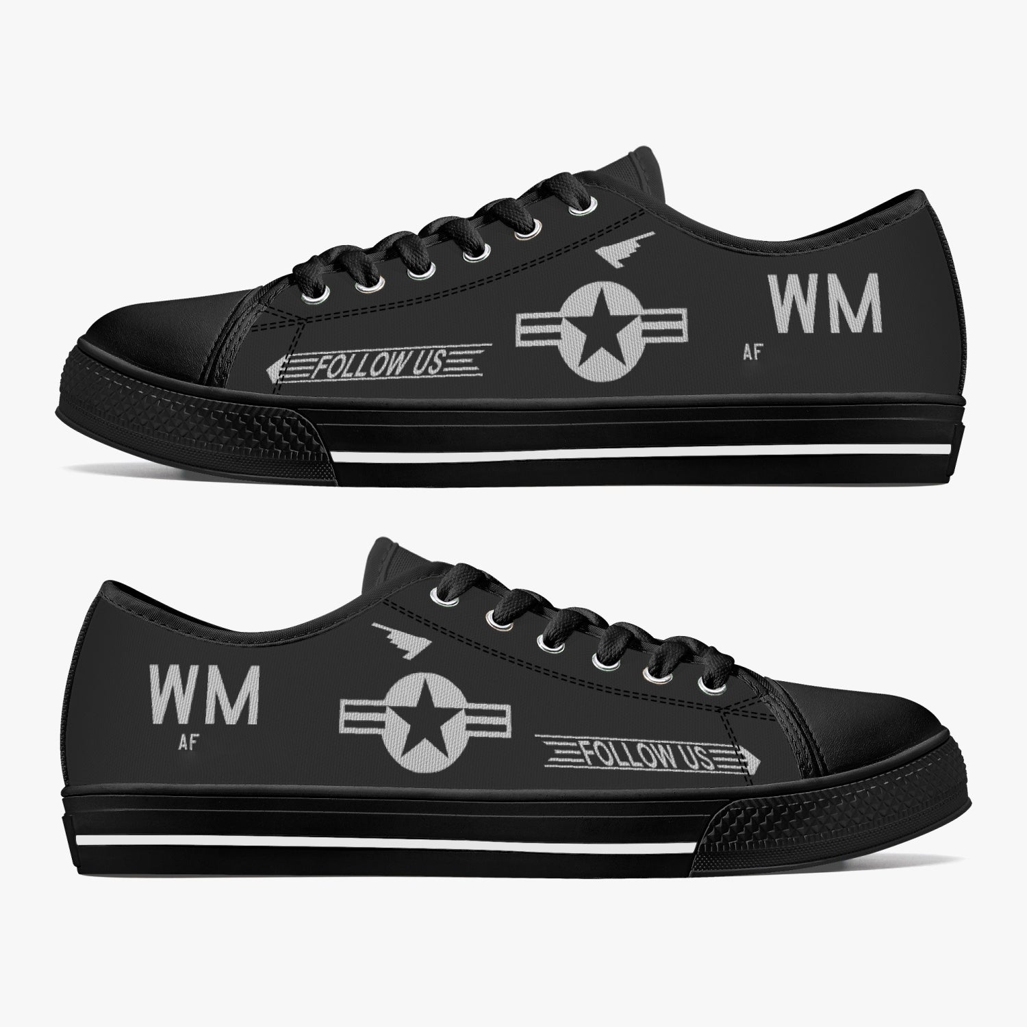 B-2 "Spirit" Low Top Canvas Shoes (Custom Tail Number) - I Love a Hangar