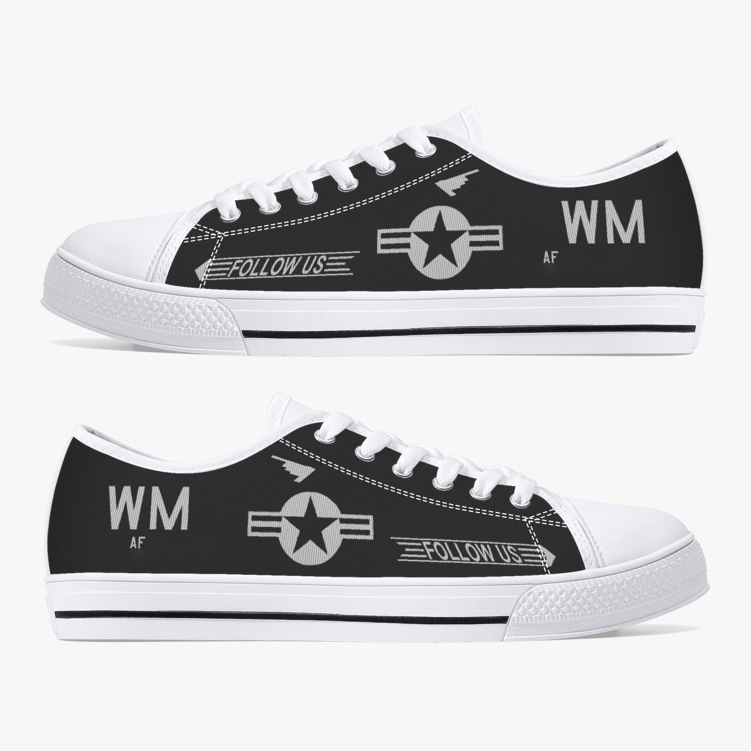 B-2 "Spirit" Low Top Canvas Shoes (Custom Tail Number) - I Love a Hangar