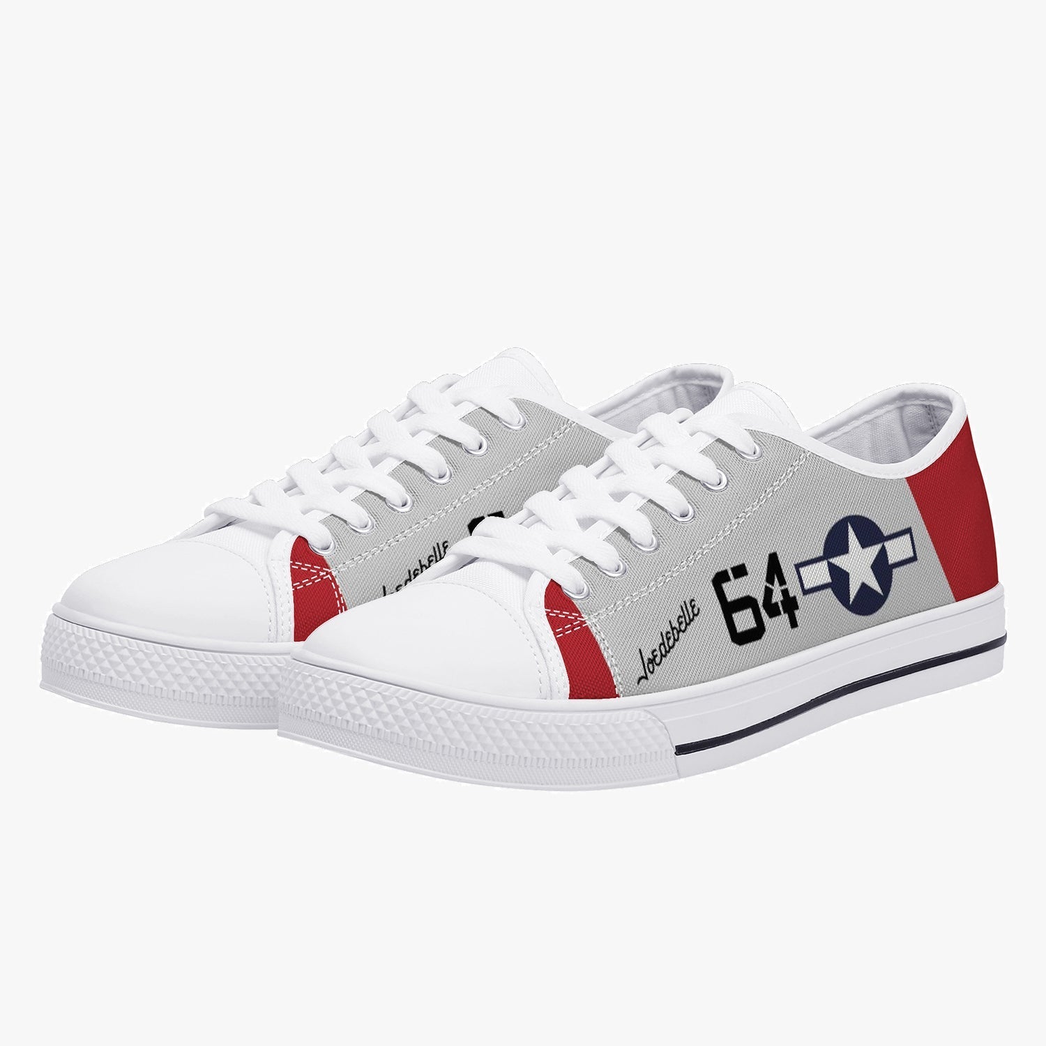 P-51 "Joedebelle" Low Top Canvas Shoes - I Love a Hangar