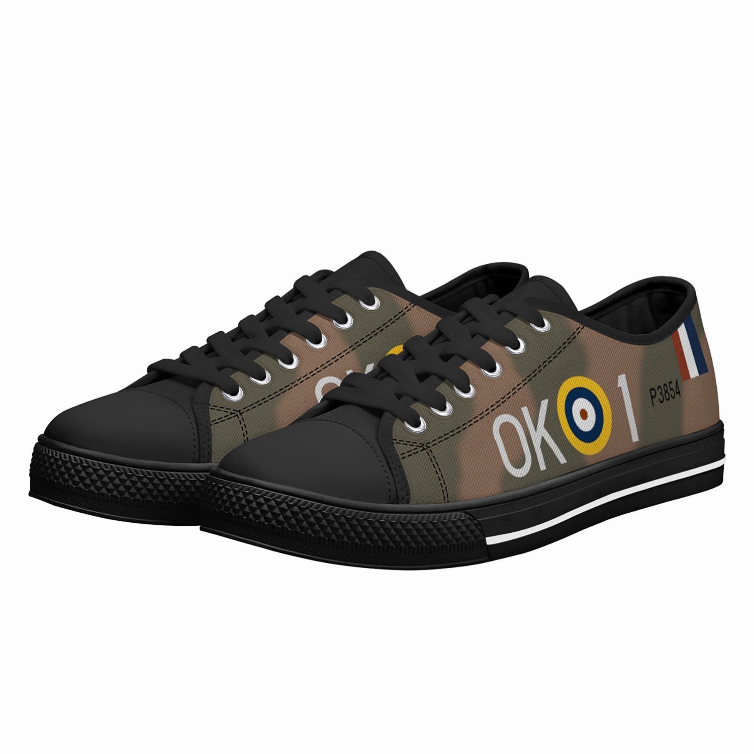 Hurricane "OK-1" (P3854) of Keith Park Low Top Canvas Shoes - I Love a Hangar