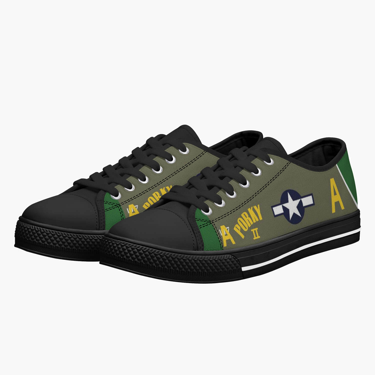 P-38 "Porky II" Low Top Canvas Shoes - I Love a Hangar