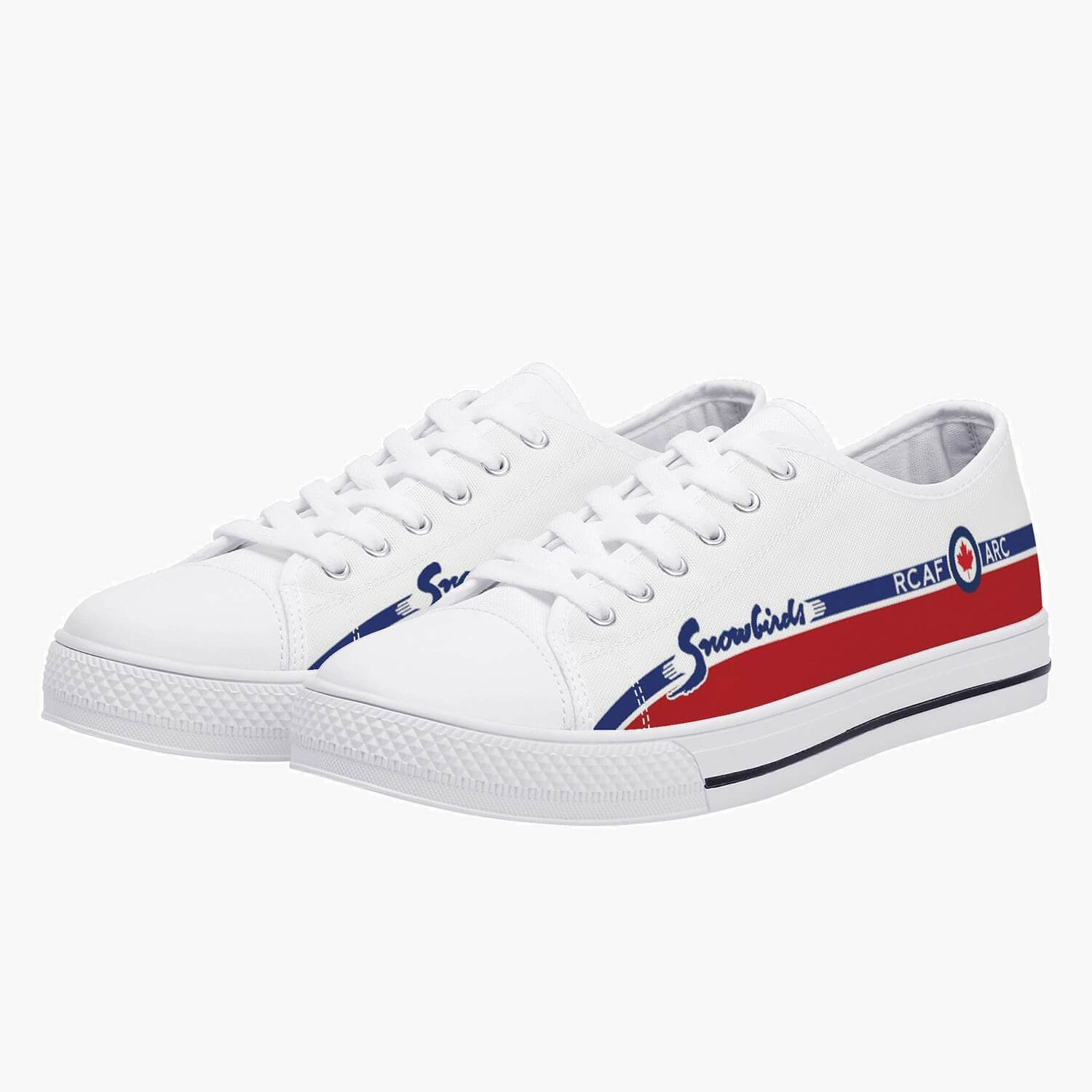 "Snowbirds" Low Top Canvas Shoes - I Love a Hangar