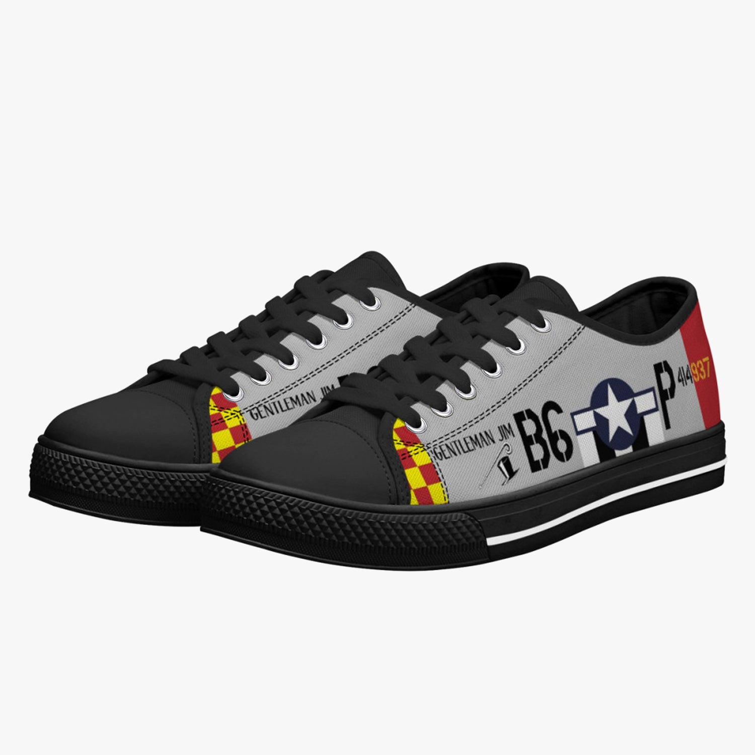 P-51 "Gentleman Jim" Low Top Canvas Shoes - I Love a Hangar
