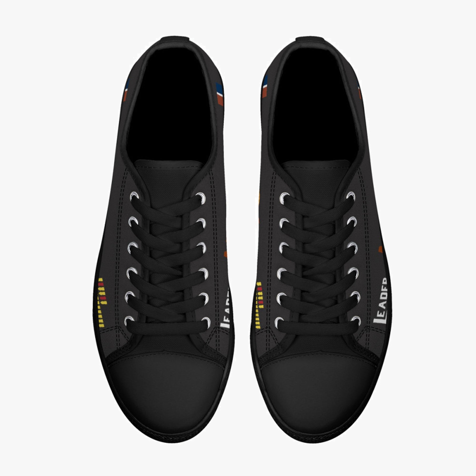 Lancaster "L for Leader" Low Top Canvas Shoes (Black) - I Love a Hangar