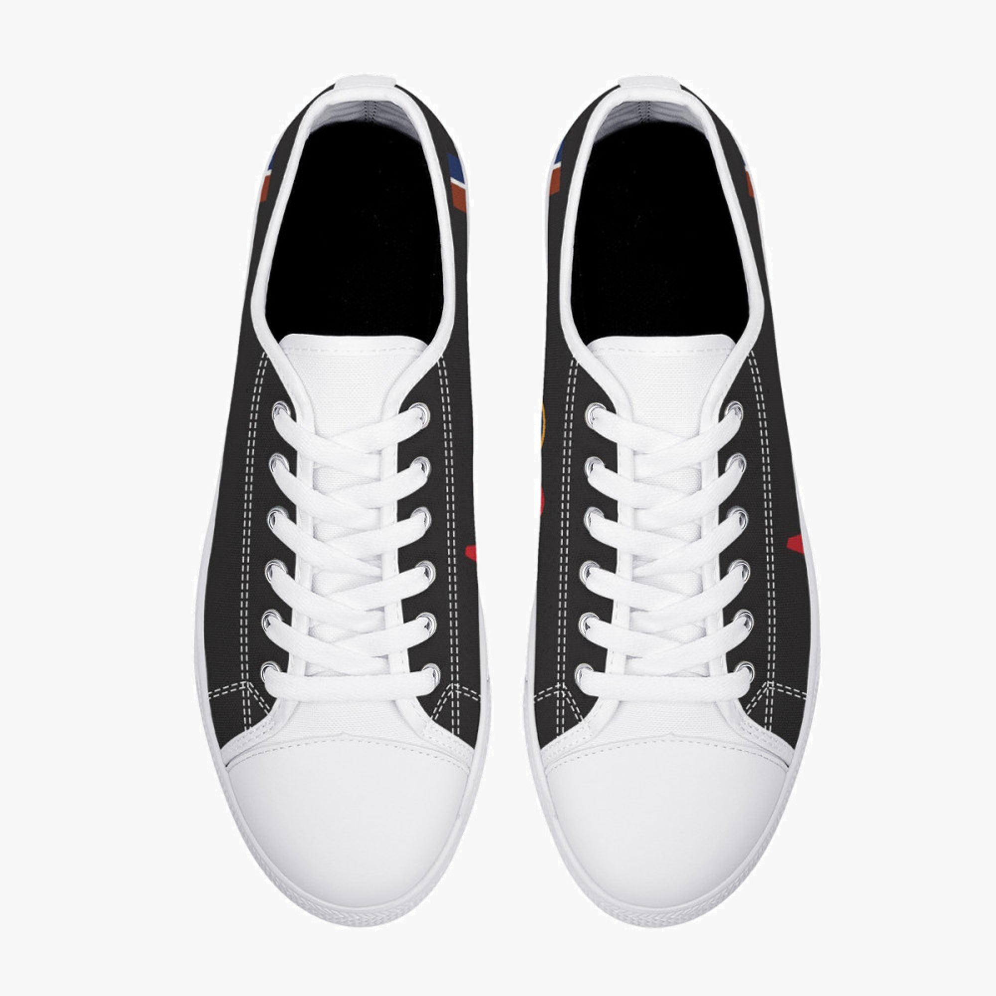 Lancaster "AJ-G" Low Top Canvas Shoes (Black) (Copy) - I Love a Hangar