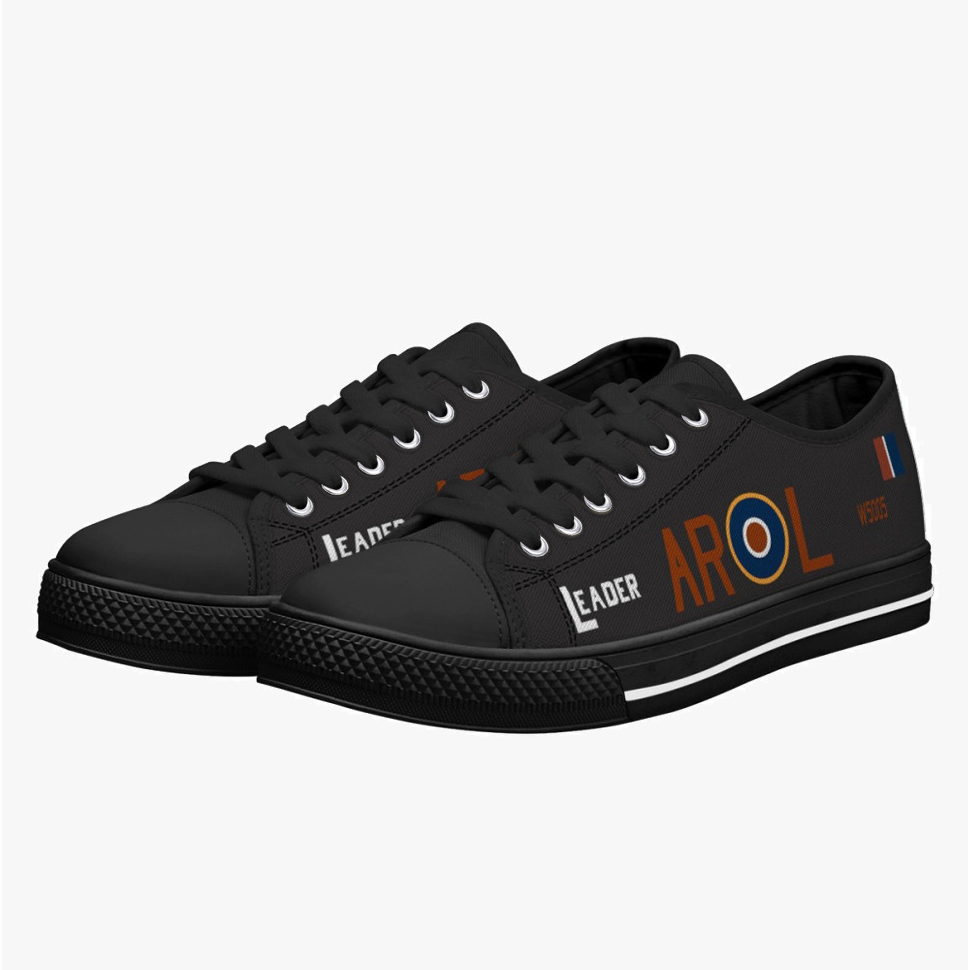 Lancaster "L for Leader" Low Top Canvas Shoes (Black) - I Love a Hangar