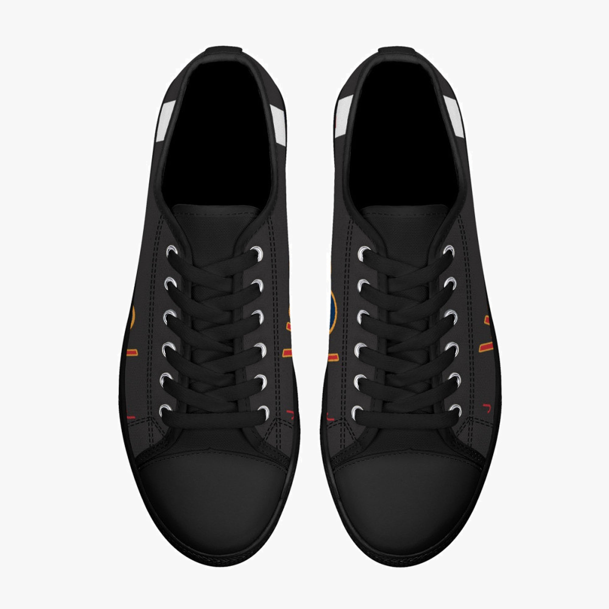 Lancaster "J for Johnnie" Low Top Canvas Shoes (Black) - I Love a Hangar