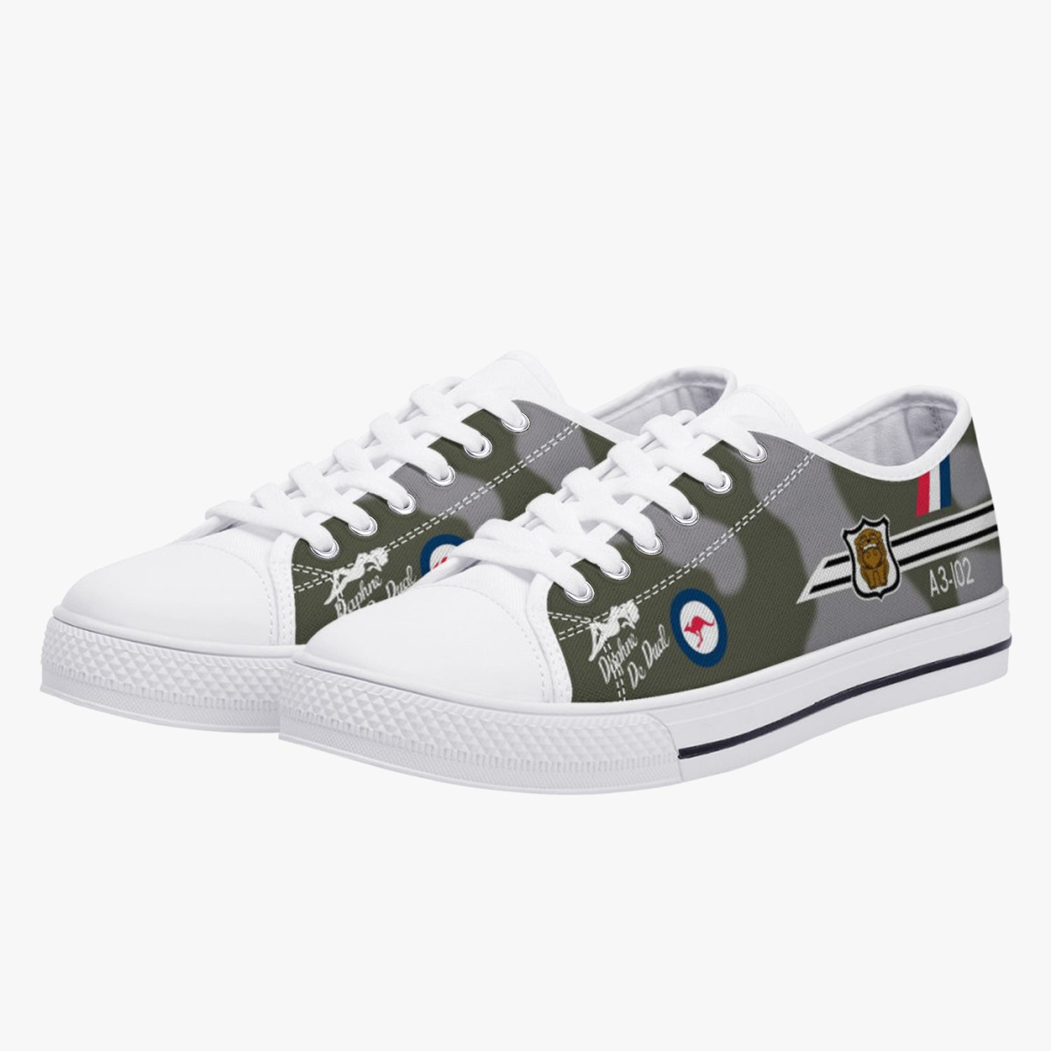 Mirage IIIO "Daphne De Dual" (A3-102) Low Top Canvas Shoes - I Love a Hangar
