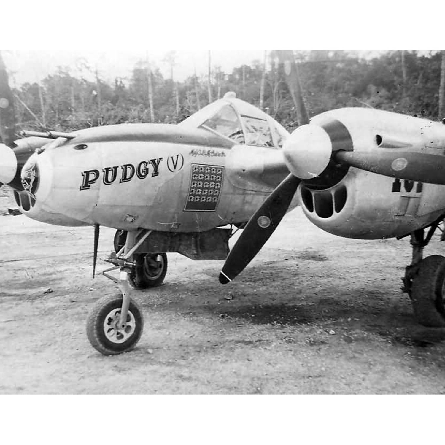 P-38 "Pudgy V" Short-Sleeve Unisex Premium T-Shirt - I Love a Hangar