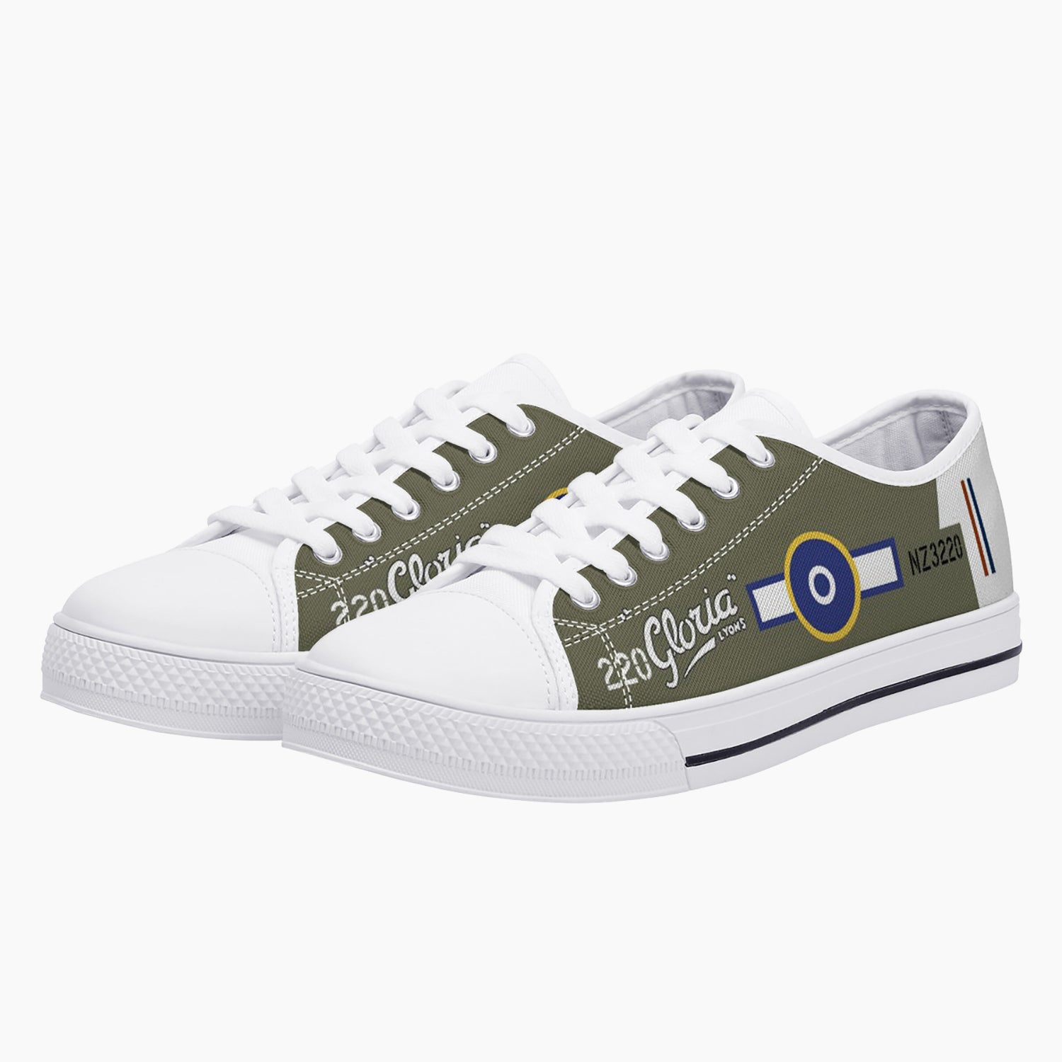 P-40 "Gloria Lyons" Low Top Canvas Shoes - I Love a Hangar