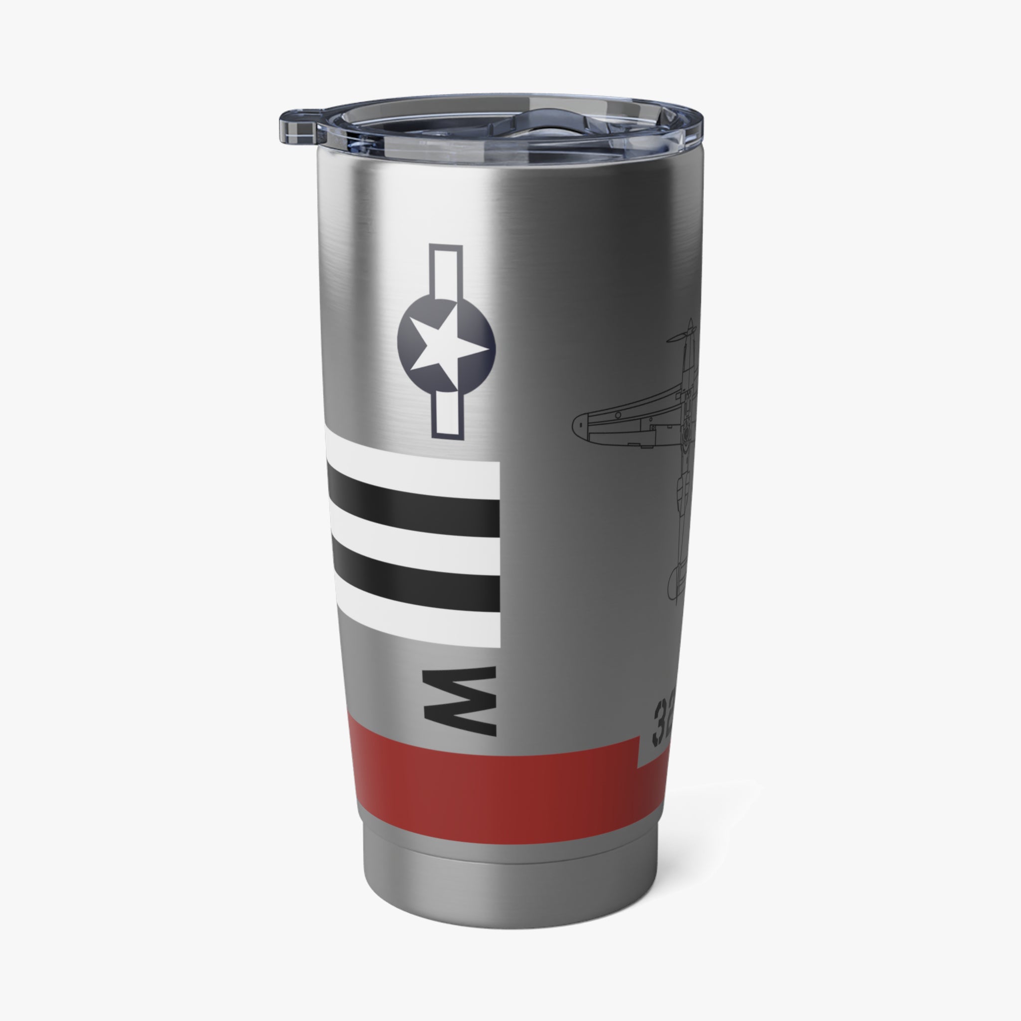 P-38 "SCAT III" Inspired 20oz (590ml) Stainless Steel Tumbler - I Love a Hangar