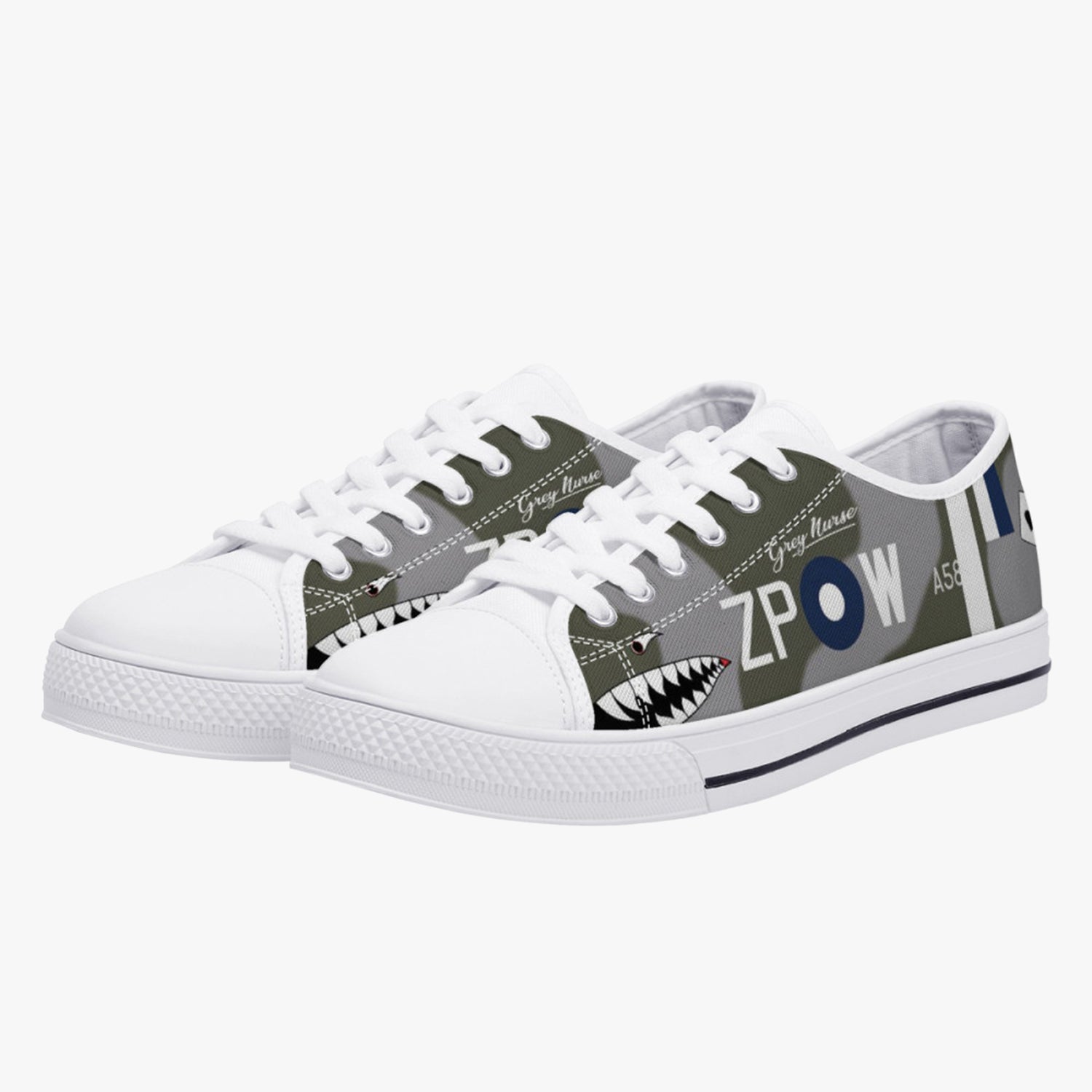 Spitfire "ZP-W" Low Top Canvas Shoes - I Love a Hangar