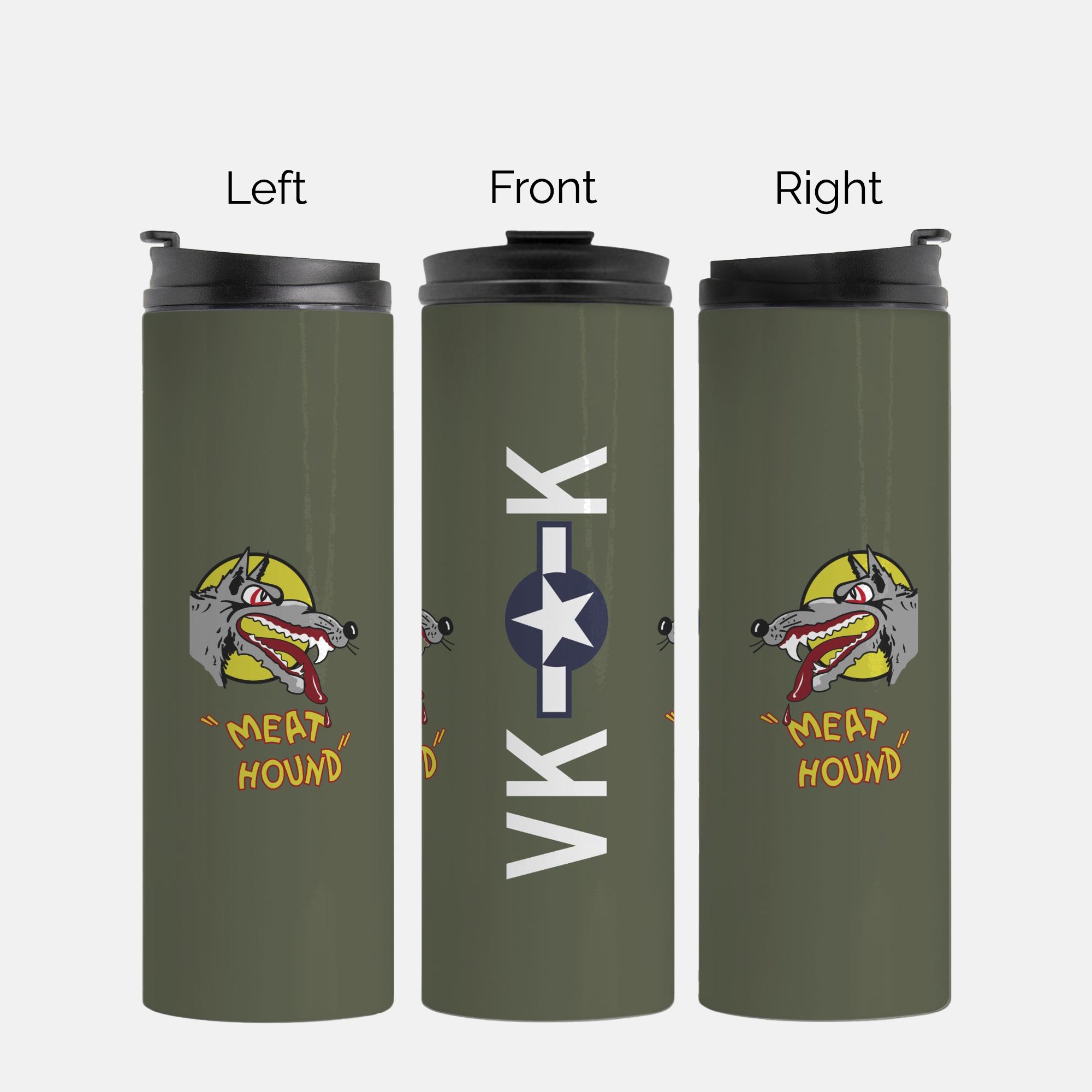 B-17 “Meat Hound" Thermal Tumbler 16oz. (470ml) - I Love a Hangar