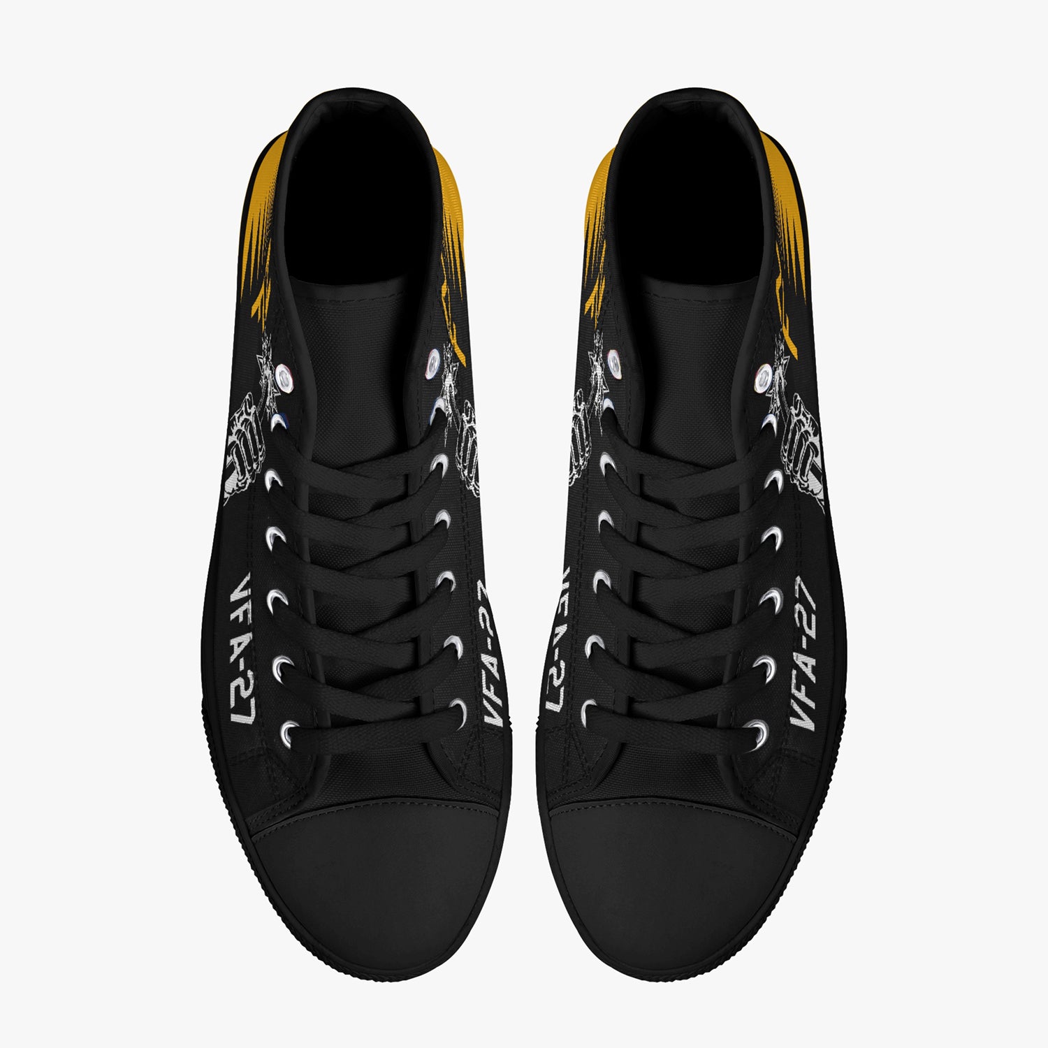 VFA-27 "Royal Maces" High Top Canvas Shoes - I Love a Hangar