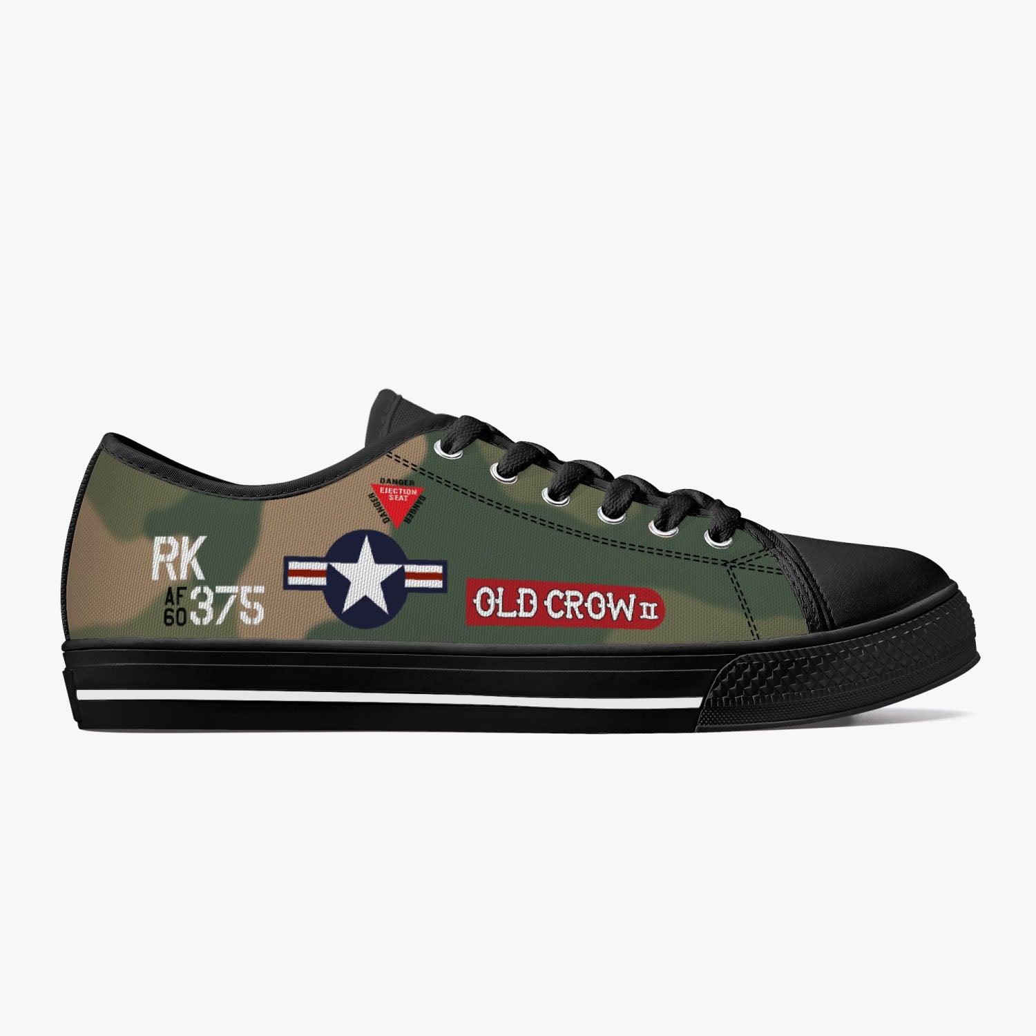 F-105 "Old Crow II" Low Top Canvas Shoes - I Love a Hangar